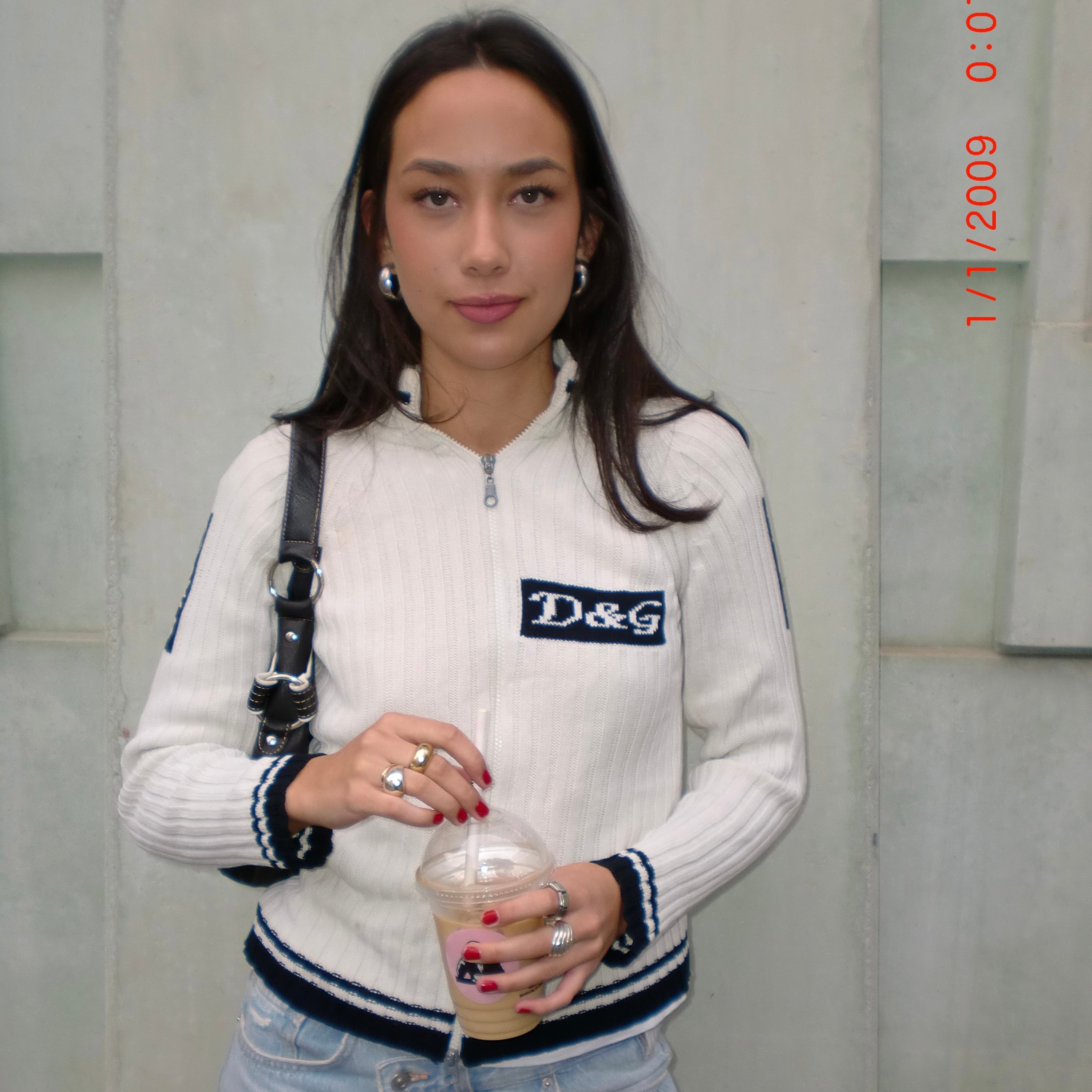 D&G Knit Zip-Up Sweater