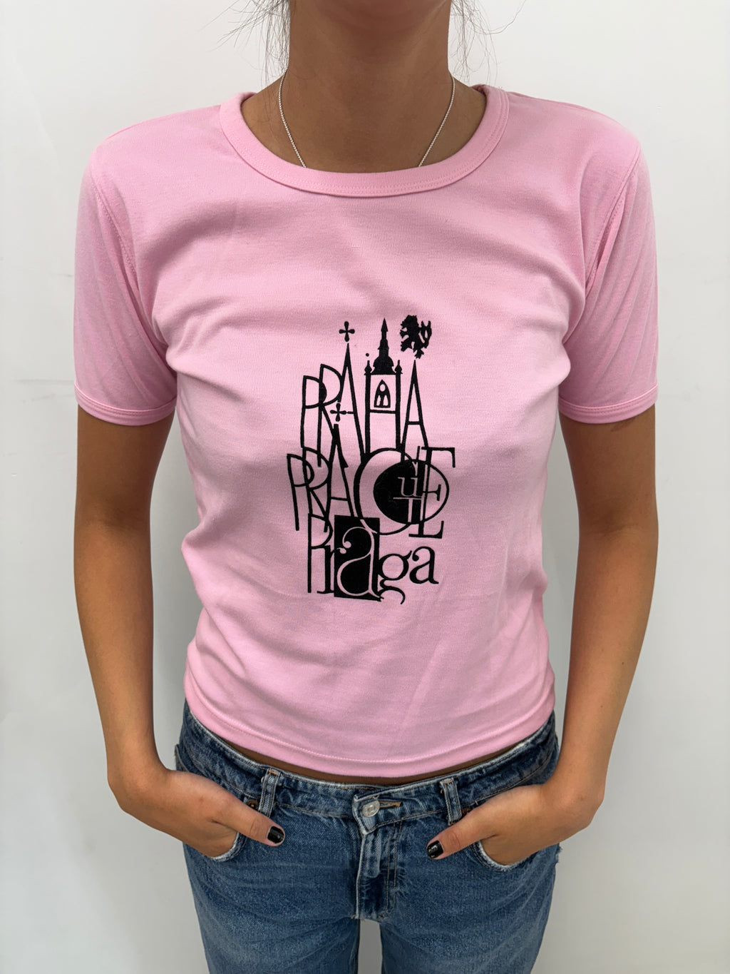 Pink Prague Graphic T-Shirt