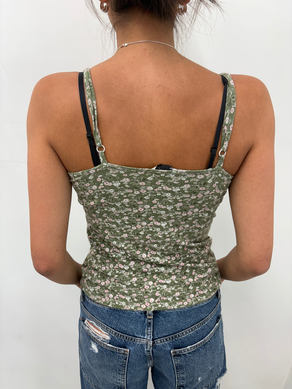 Abercrombie&Fitch Green Floral Print Cami