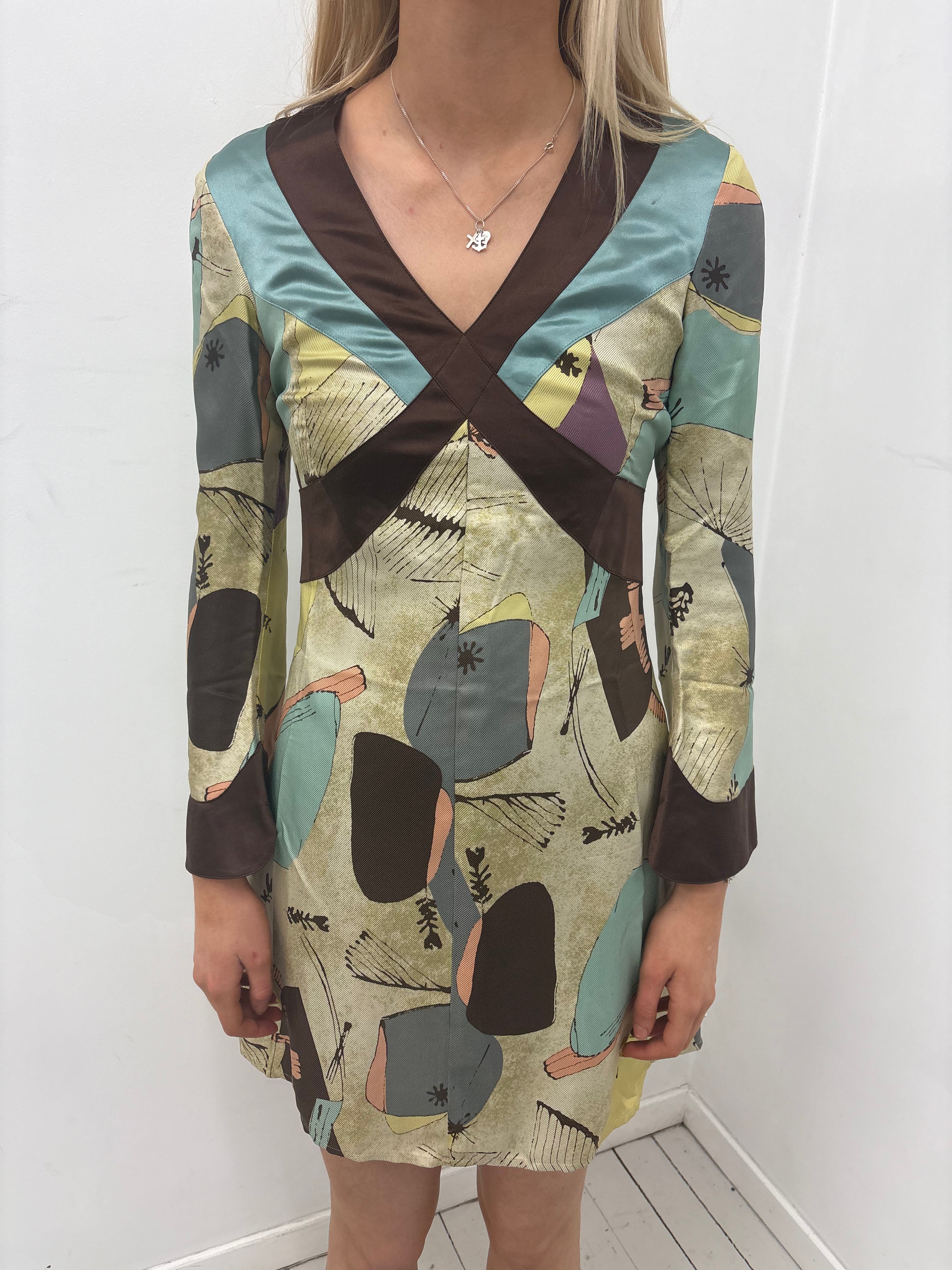 100% Silk Printed Dress