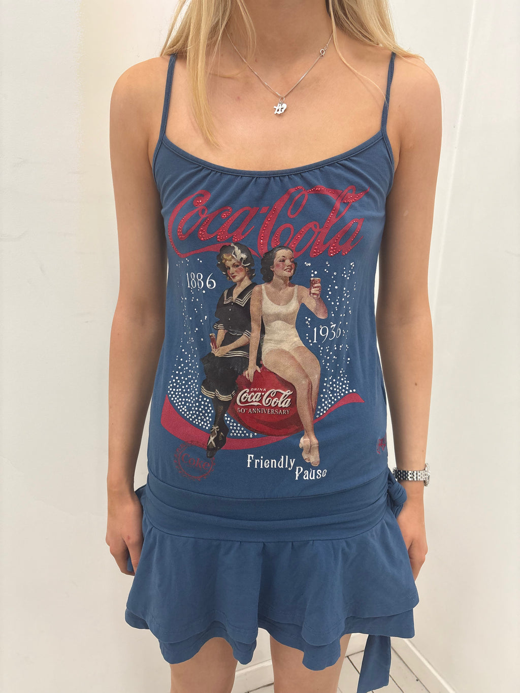 Y2K Coca-Cola Graphic Mini Dress