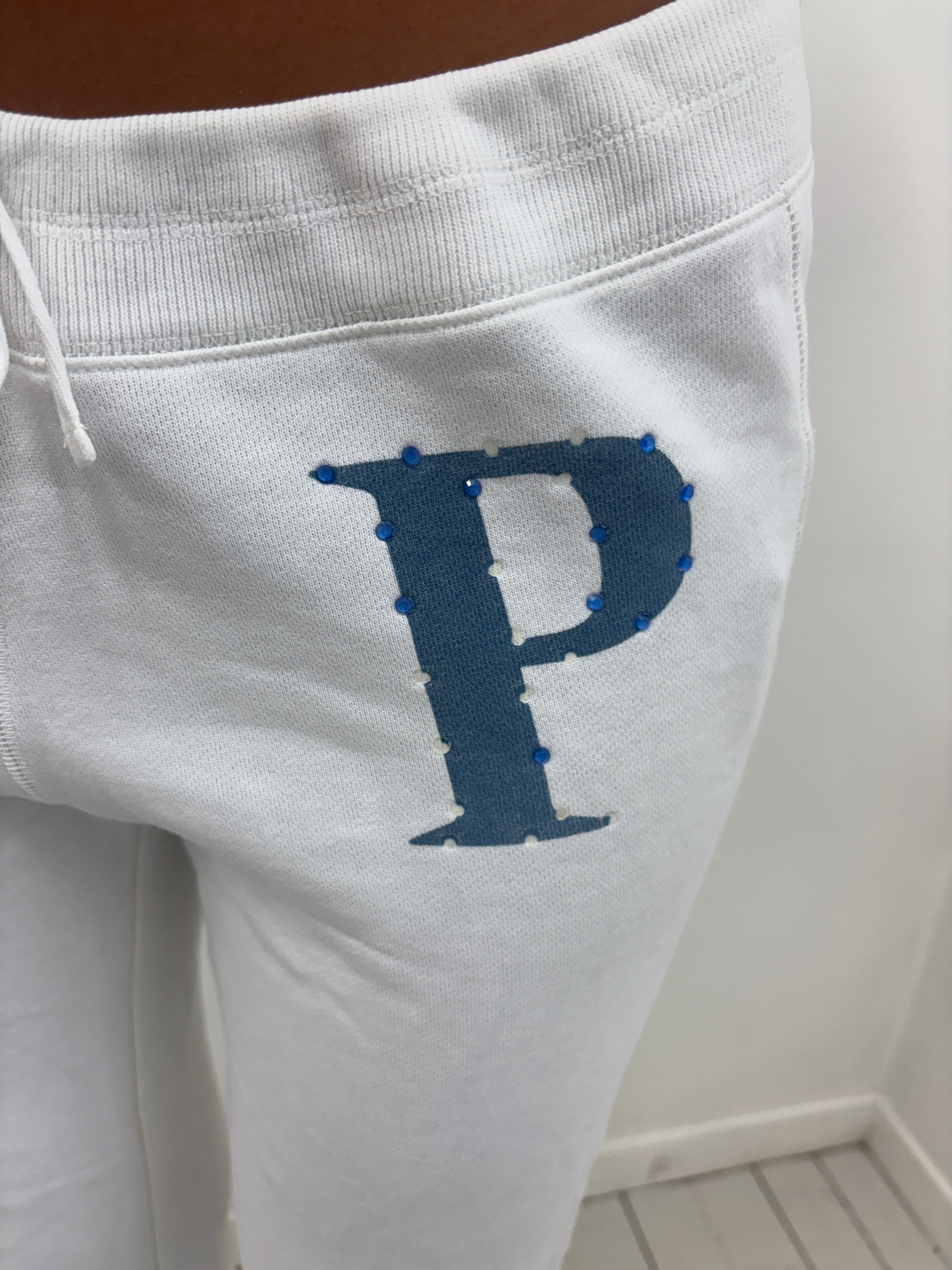 Polo Jeans White Sweatpants Logo Y2K