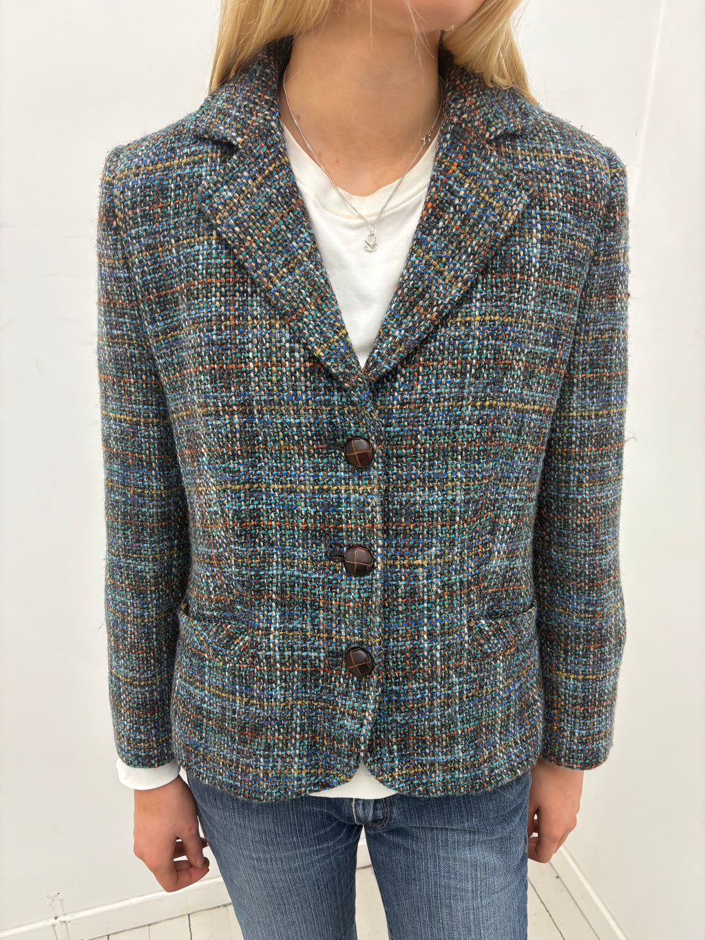 Textured Tweed Blazer