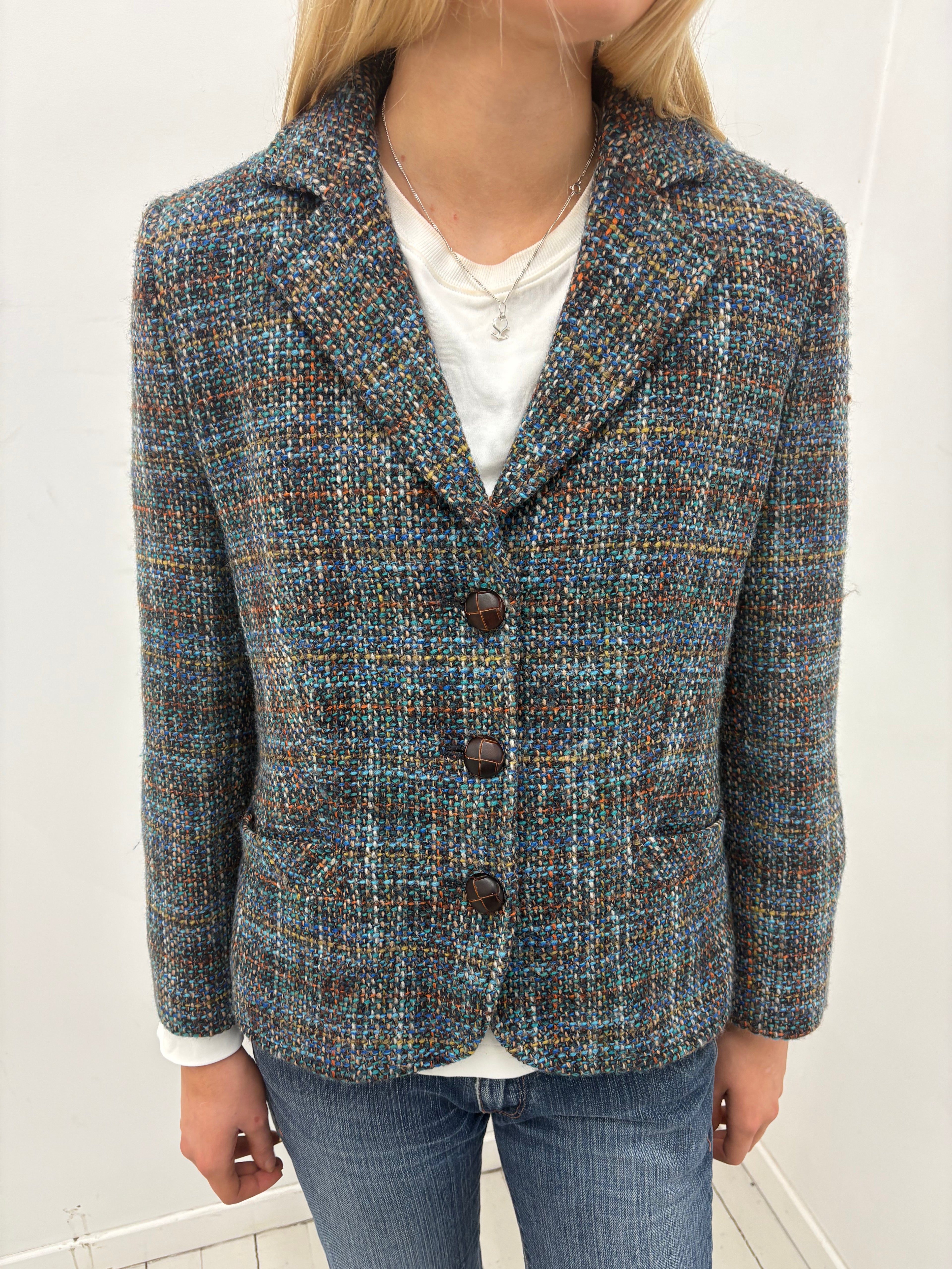 Textured Tweed Blazer