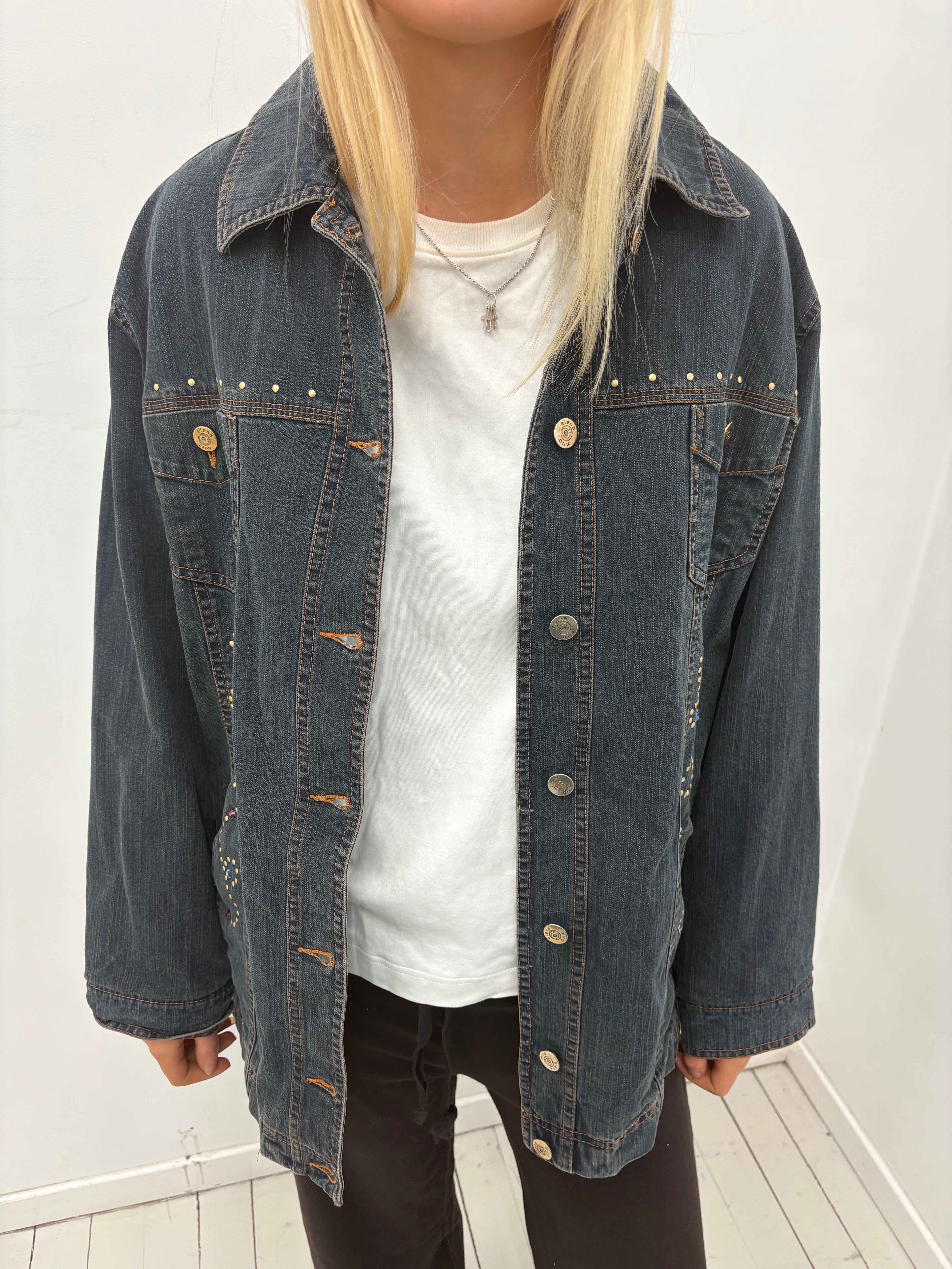 Y2K Studded Denim Jacket