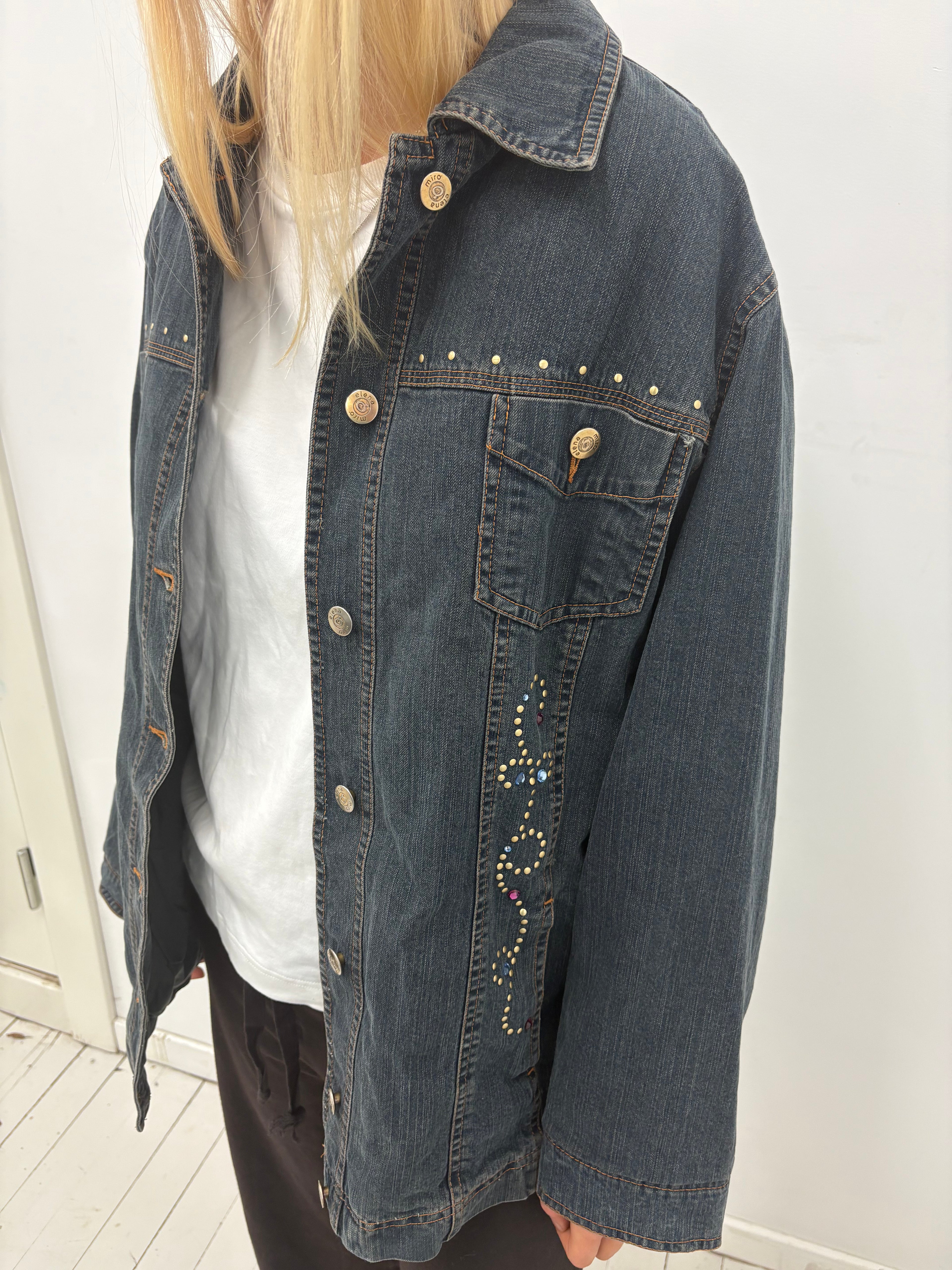 Y2K Studded Denim Jacket
