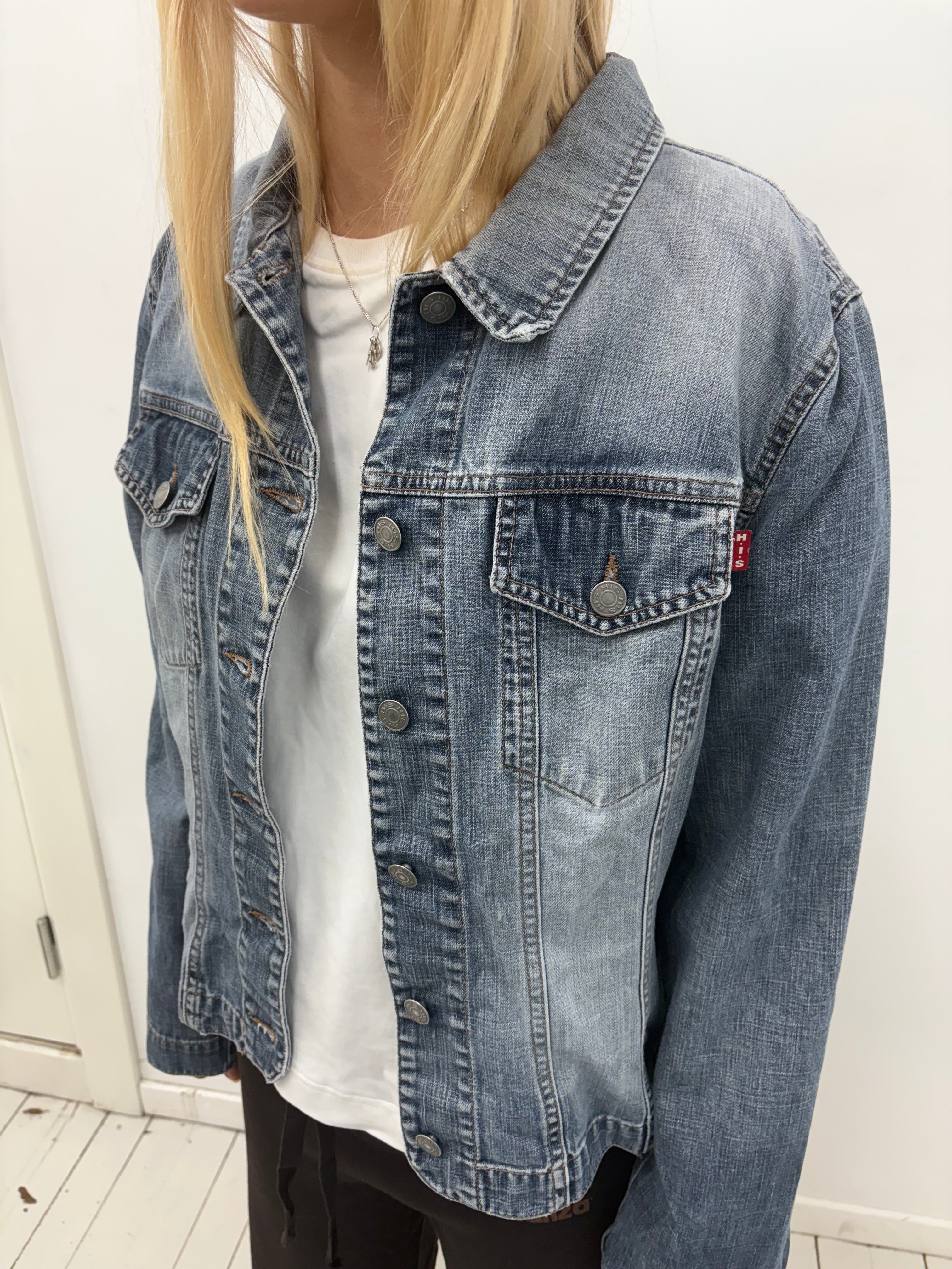 Classic Light Wash Y2K Denim Jacket