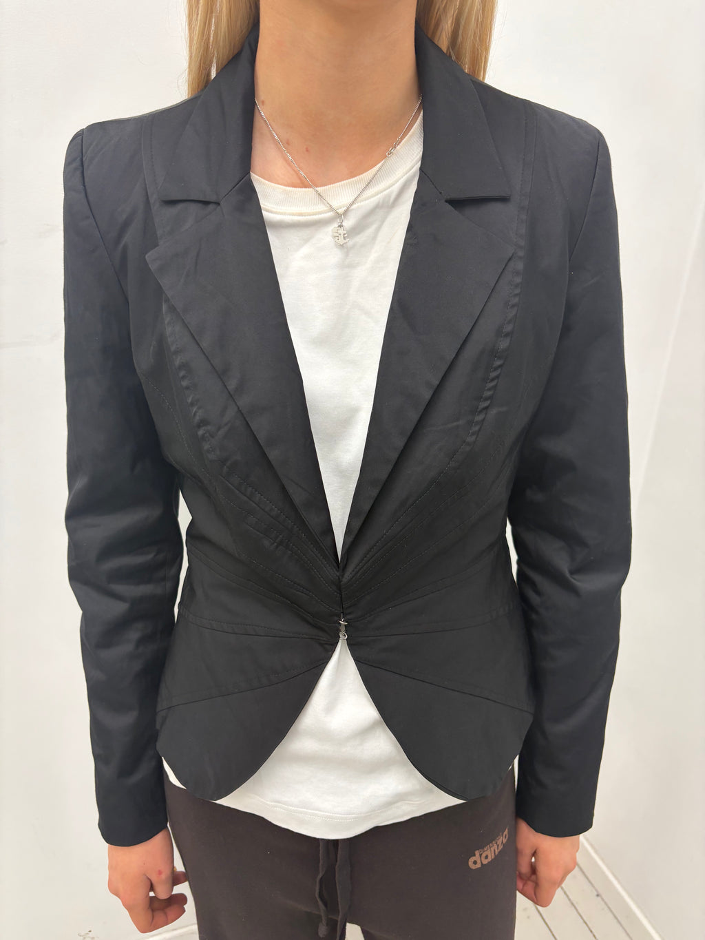 Sculpted Y2K Black Blazer