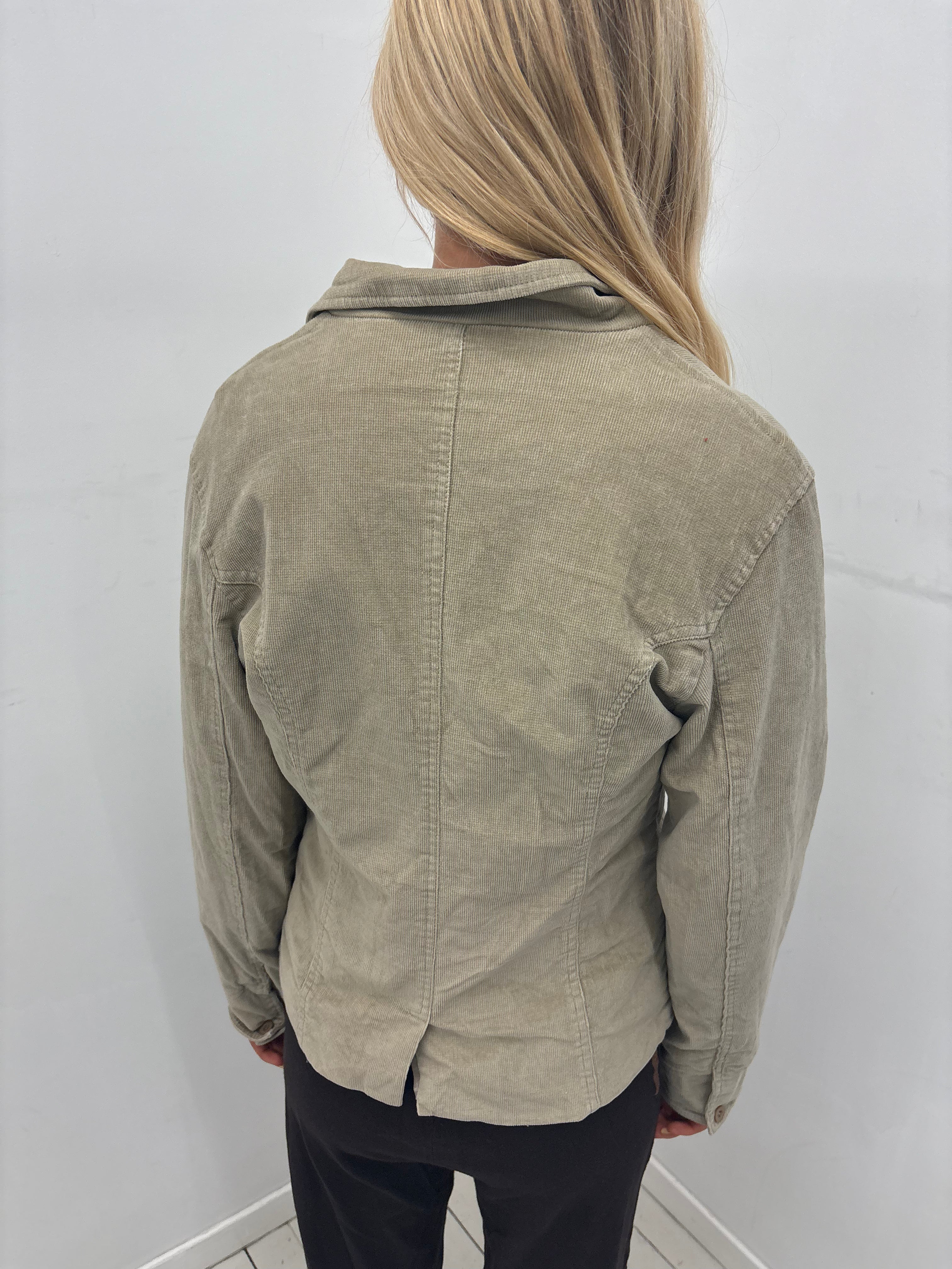 Soft Taupe Y2K Cord Blazer