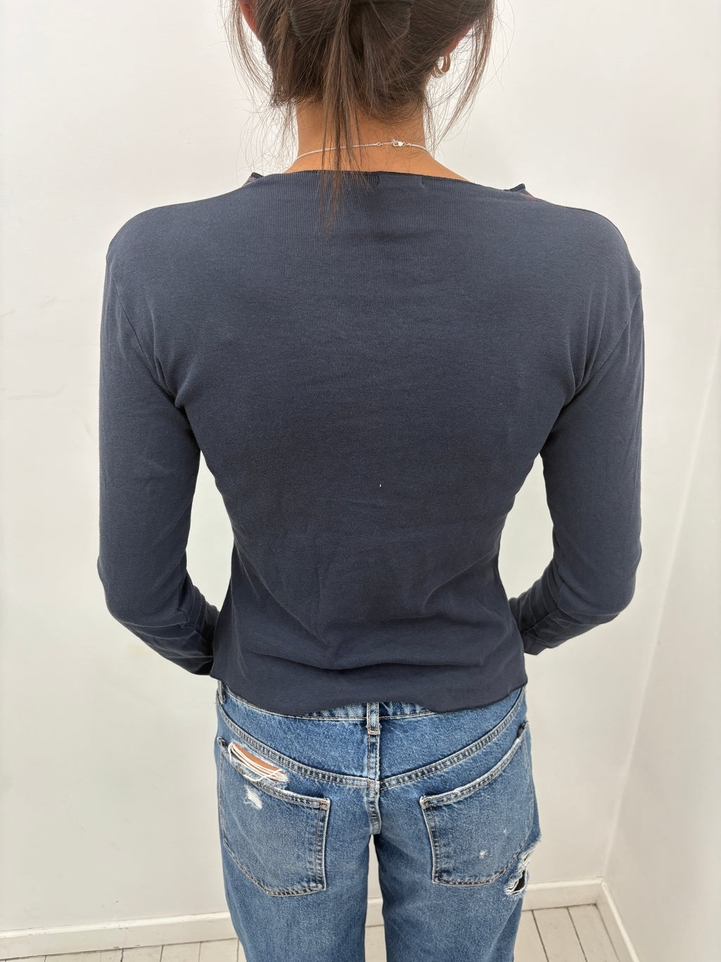 Navy United Colors of Benetton Graphic Top