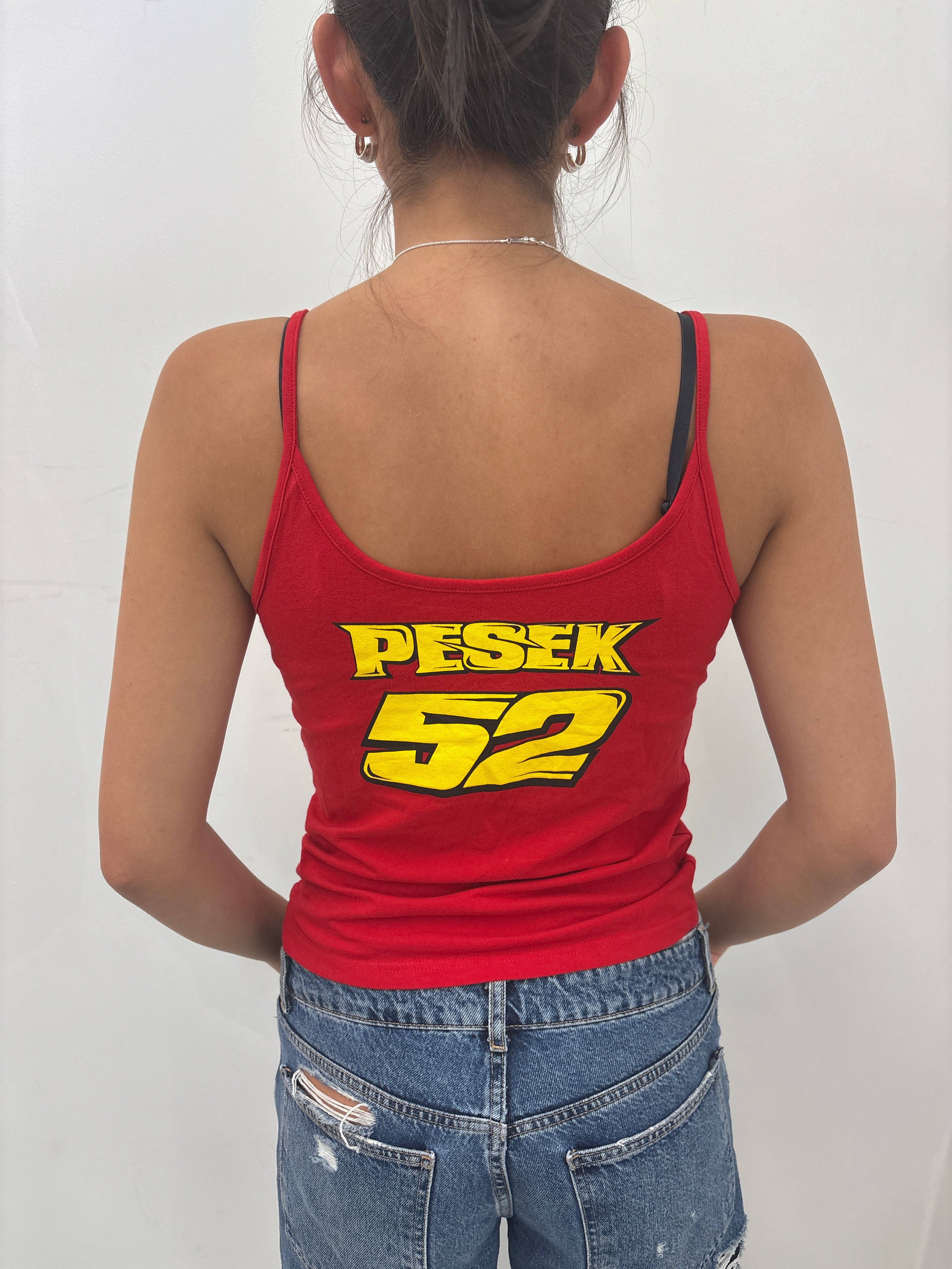 Red Pesek 52 Racing Graphic Tank Top