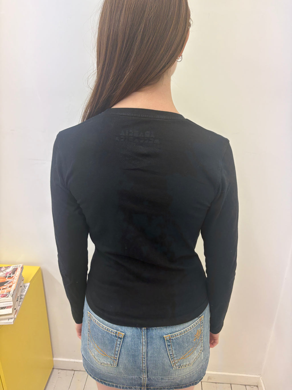 Black Fitted Graphic Long Sleeve Arancia Meccanica