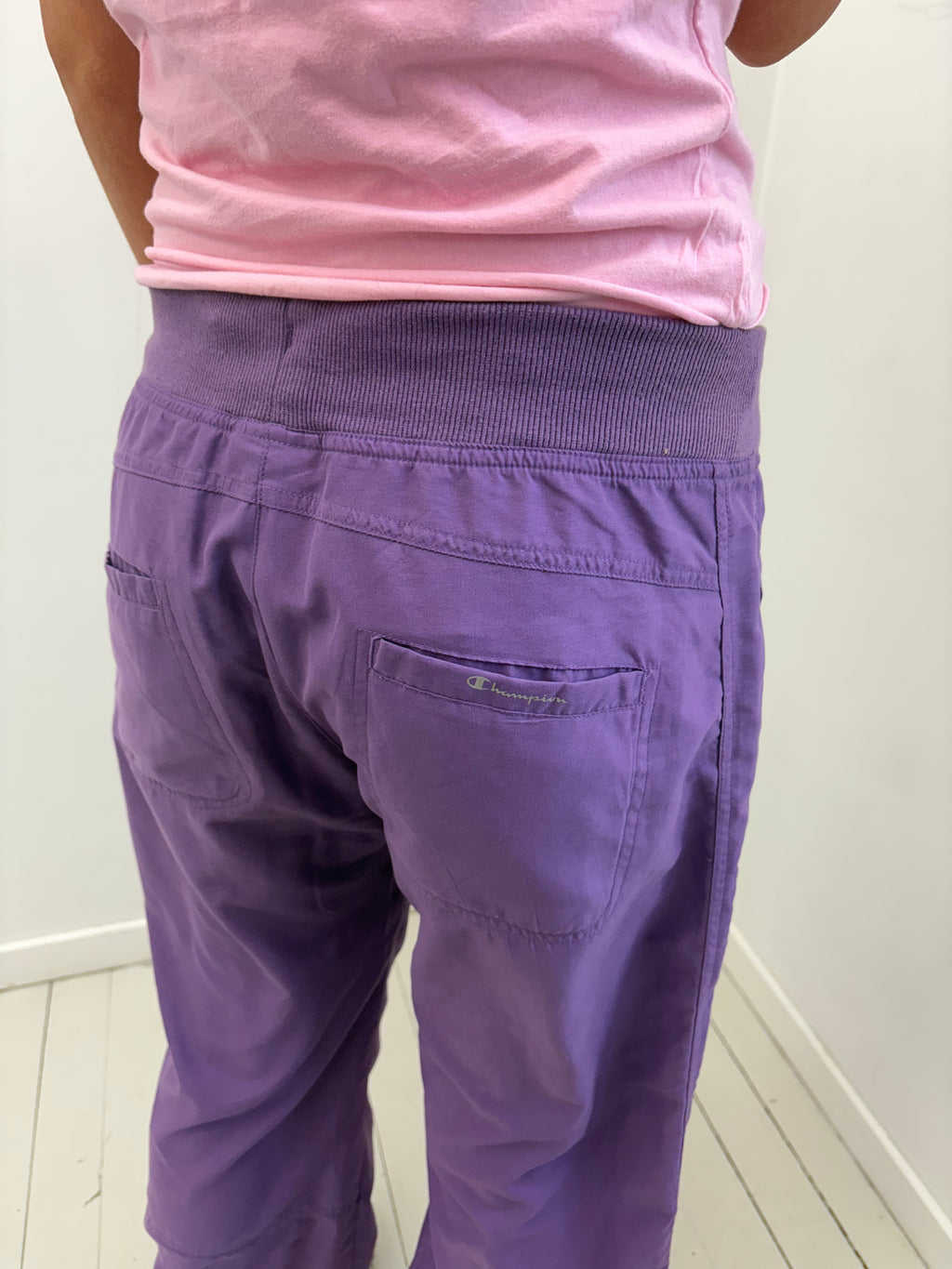Y2K Purple Champion Track Pants