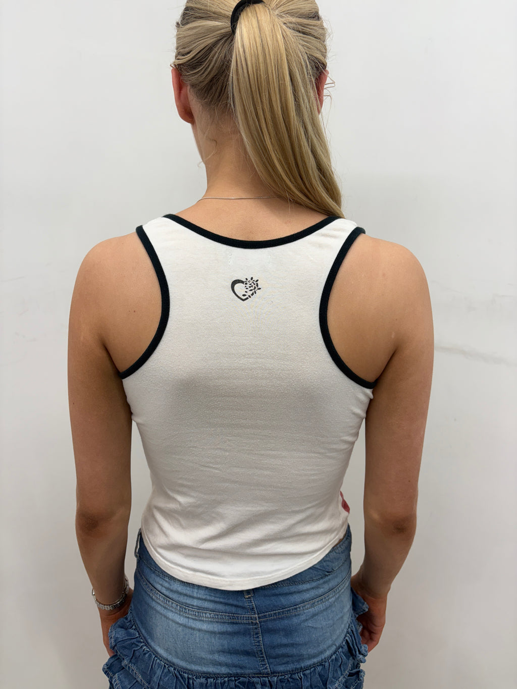 Glitter Swing Colorblock Racerback Tank