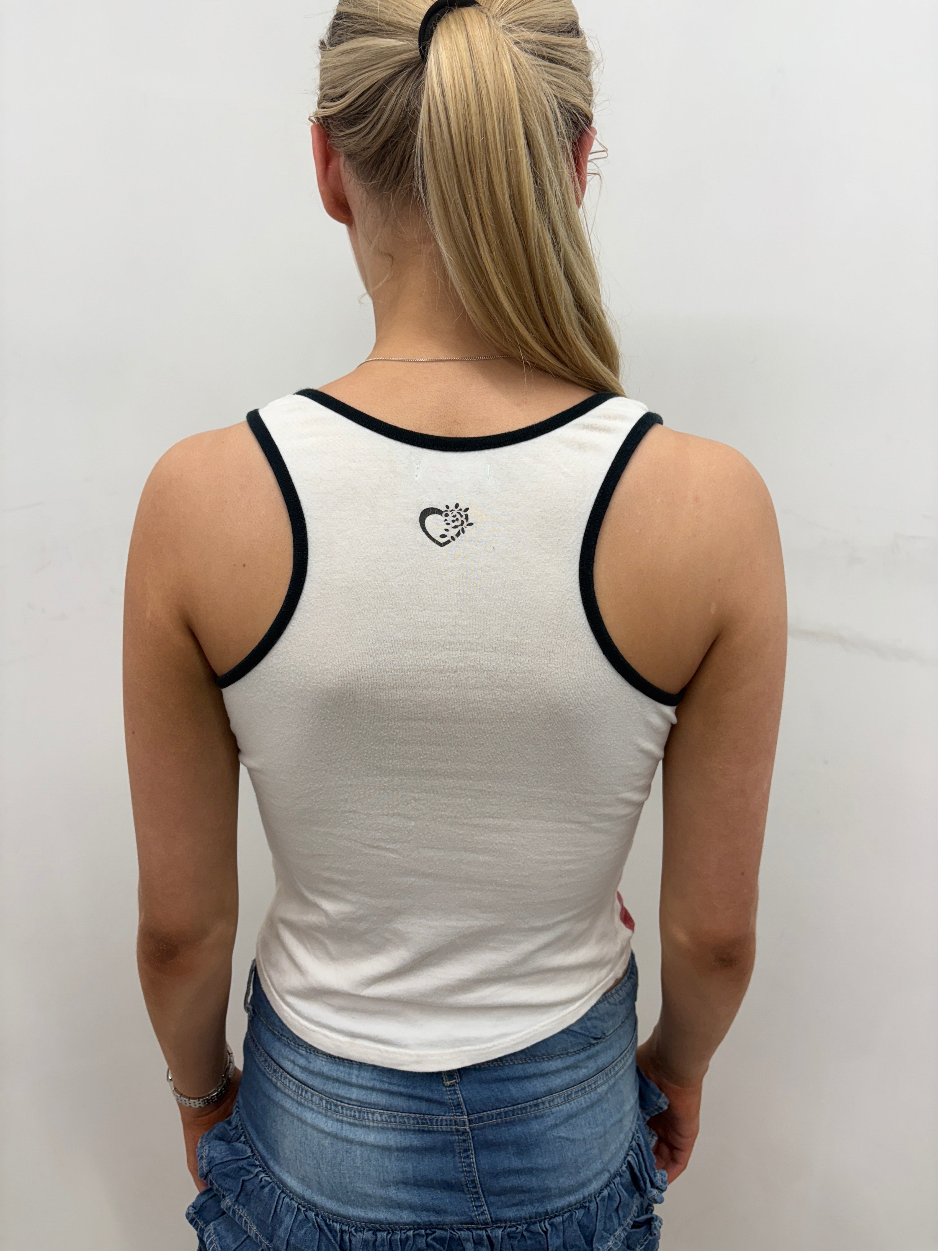 Glitter Swing Colorblock Racerback Tank