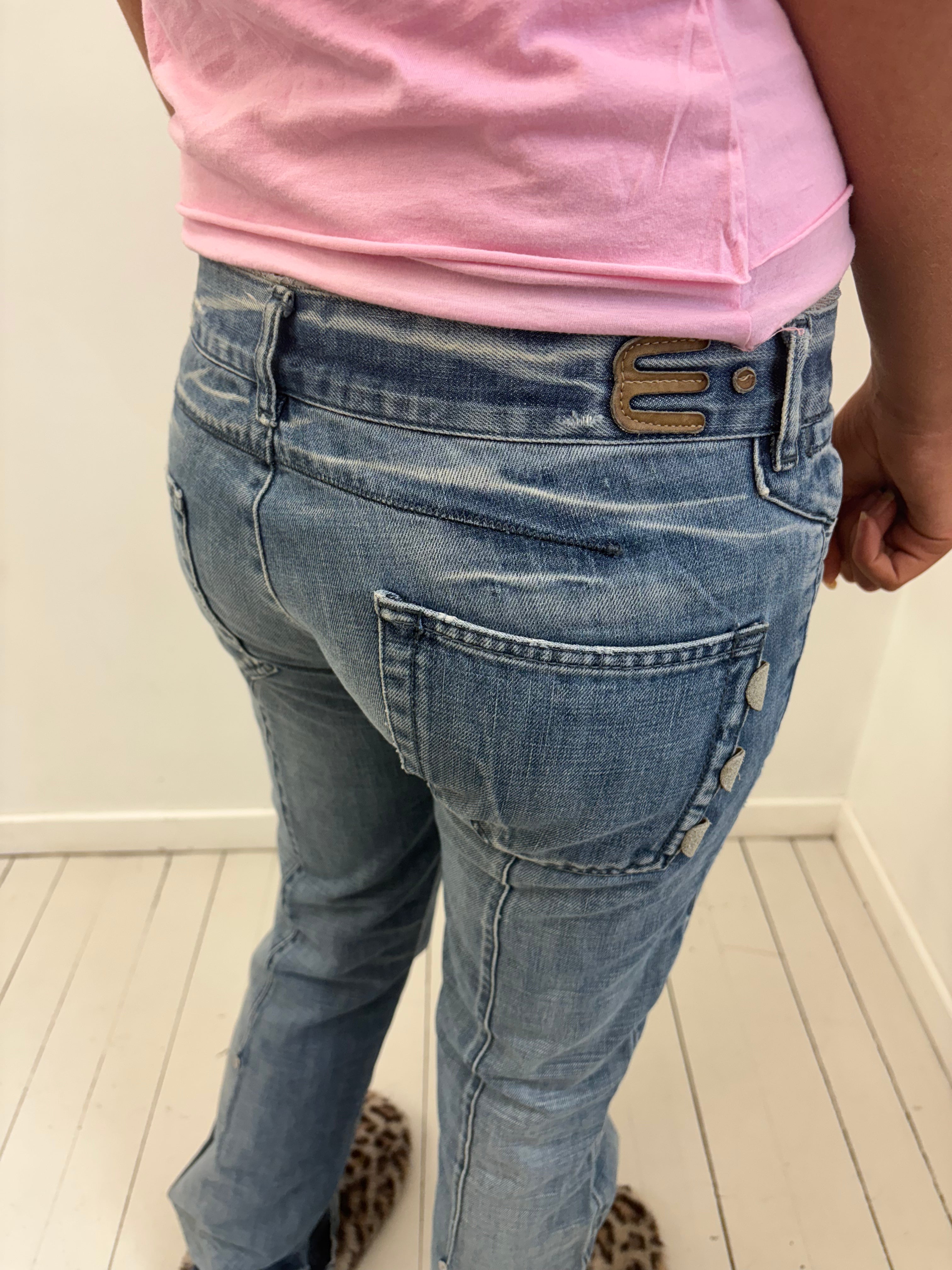 Y2K Low Rise Straight Leg Jeans