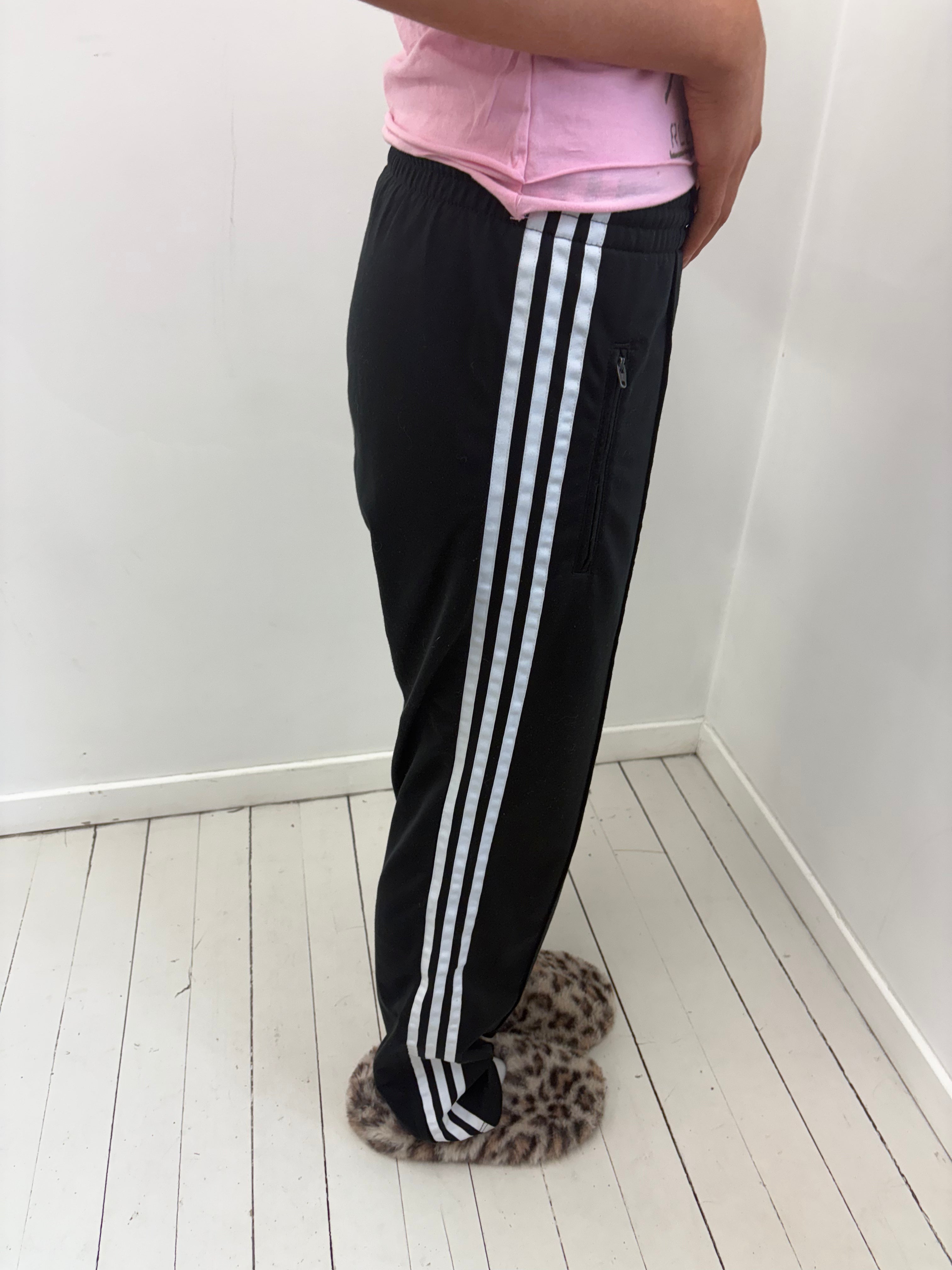 Y2K Adidas Black Track Pants