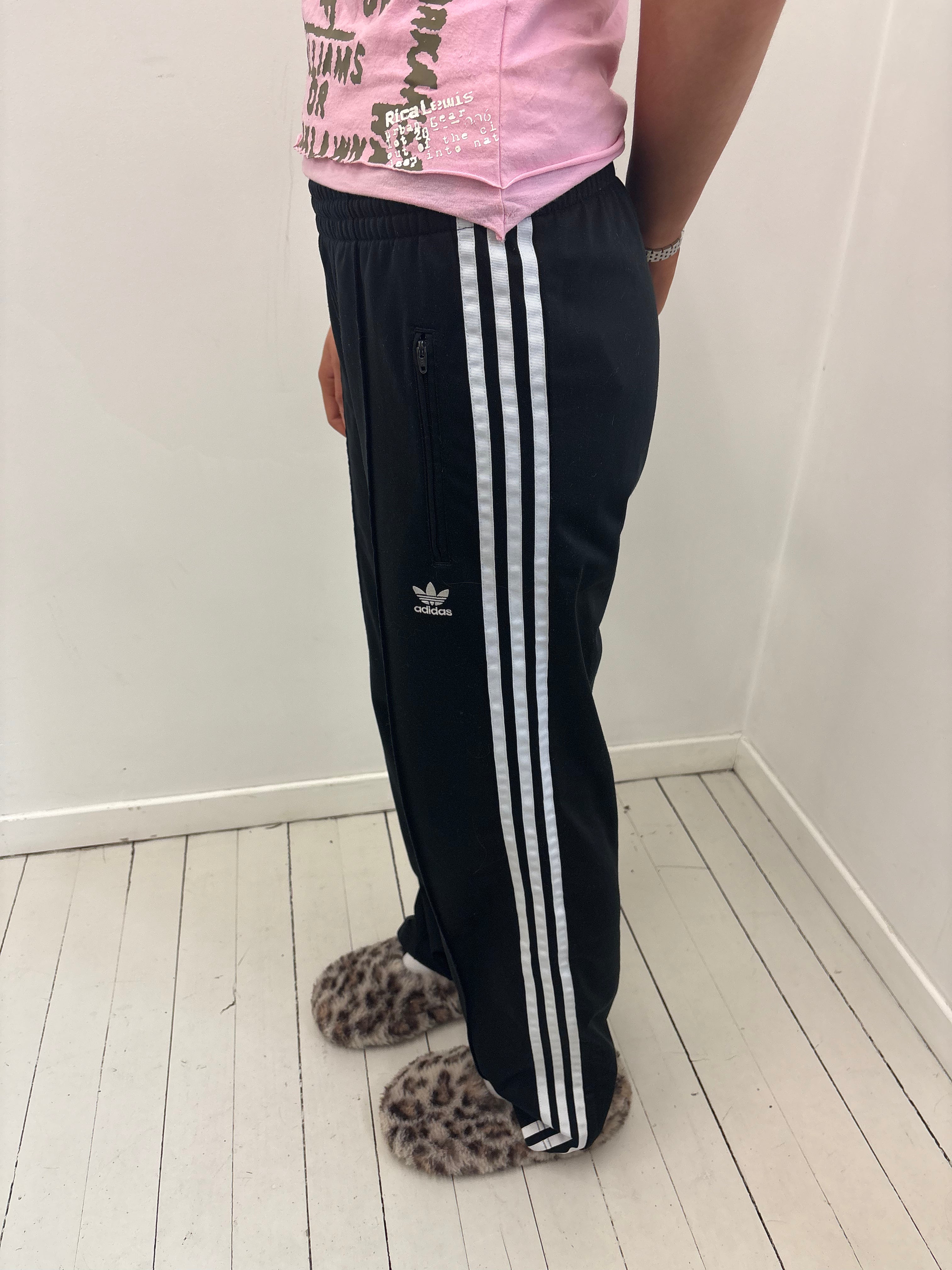 Y2K Adidas Black Track Pants