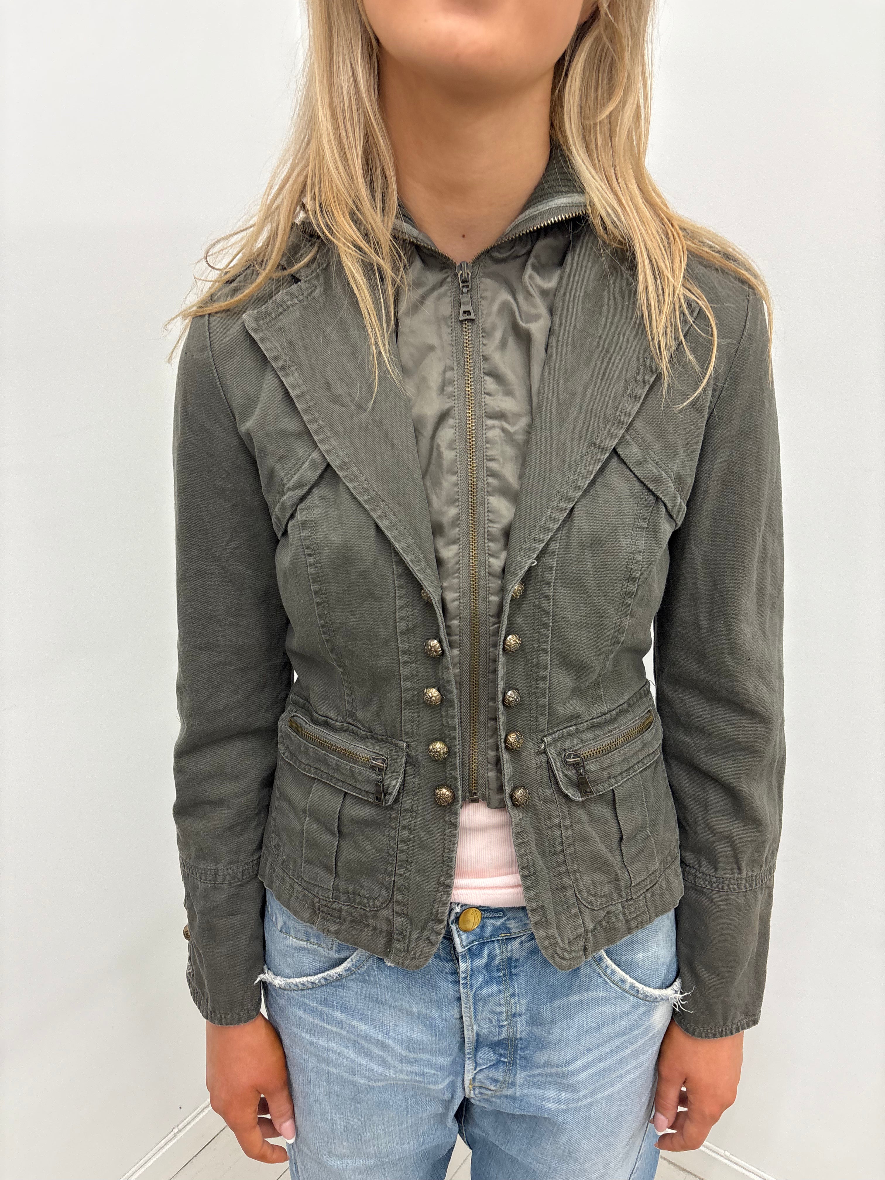 Military khaki jacket