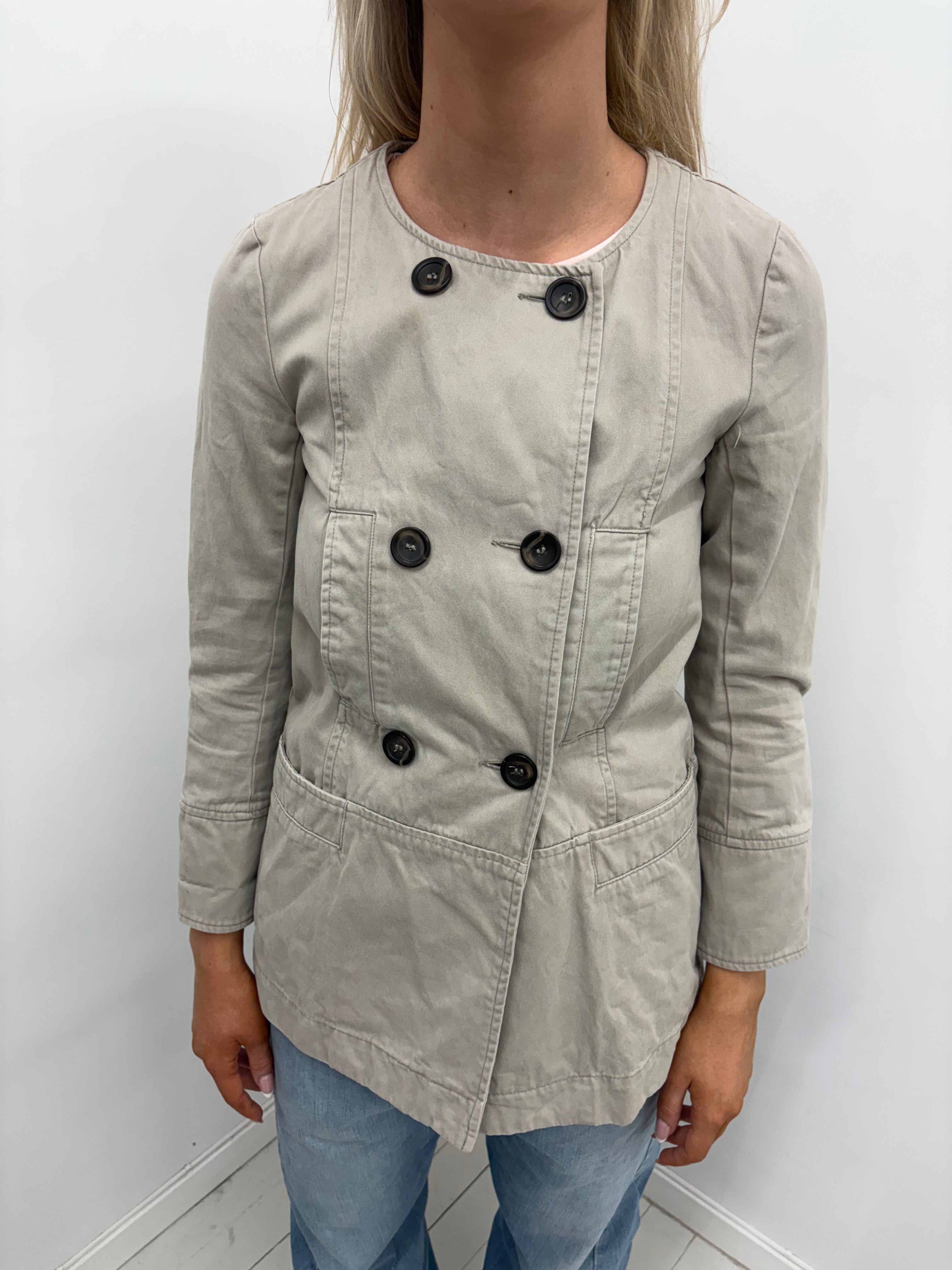 Beige pea coat