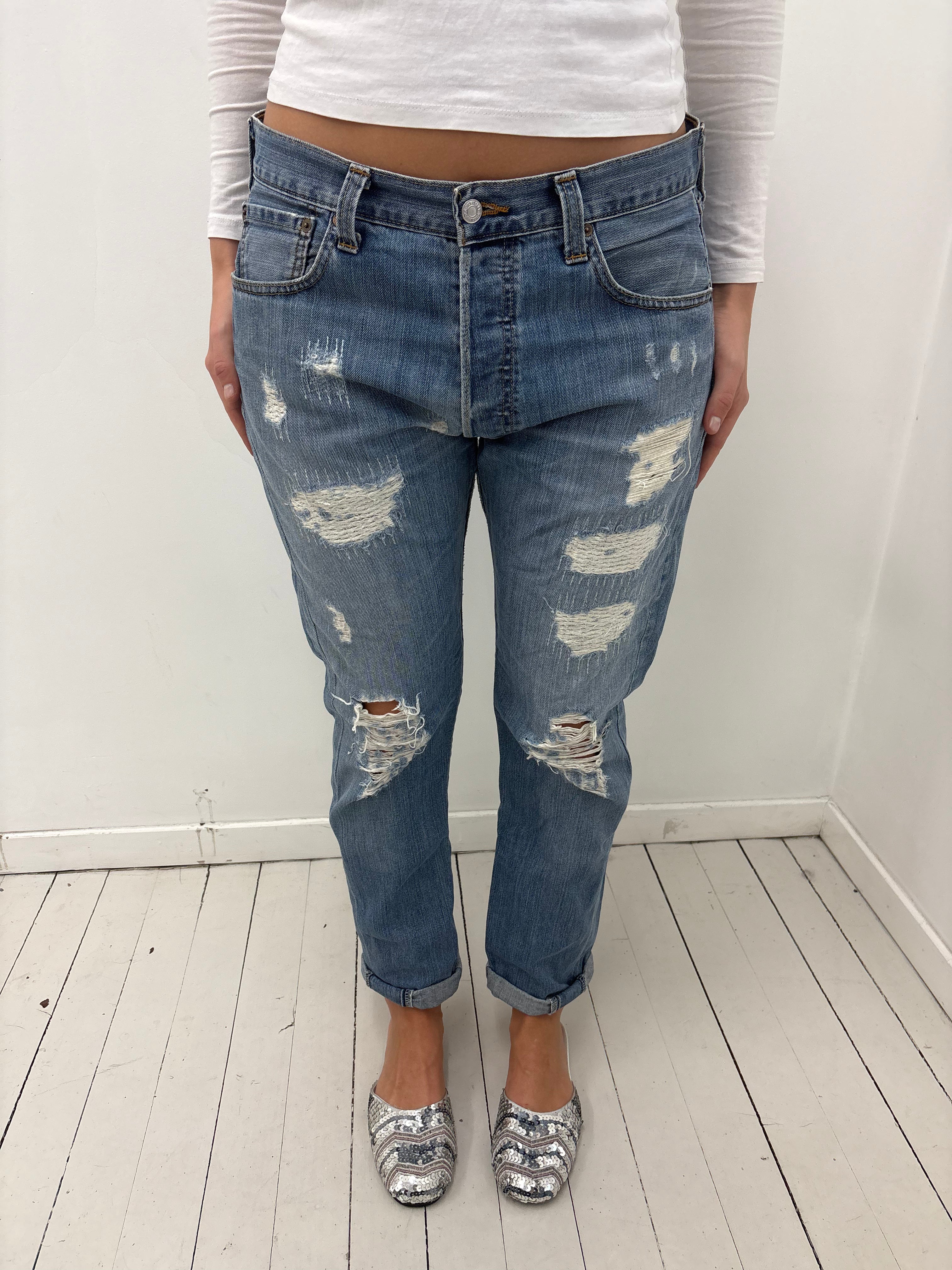 Levi’s 501 Distressed Jeans