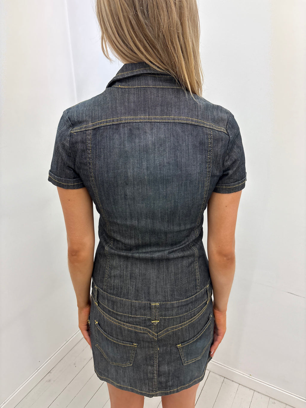 Denim washed dress