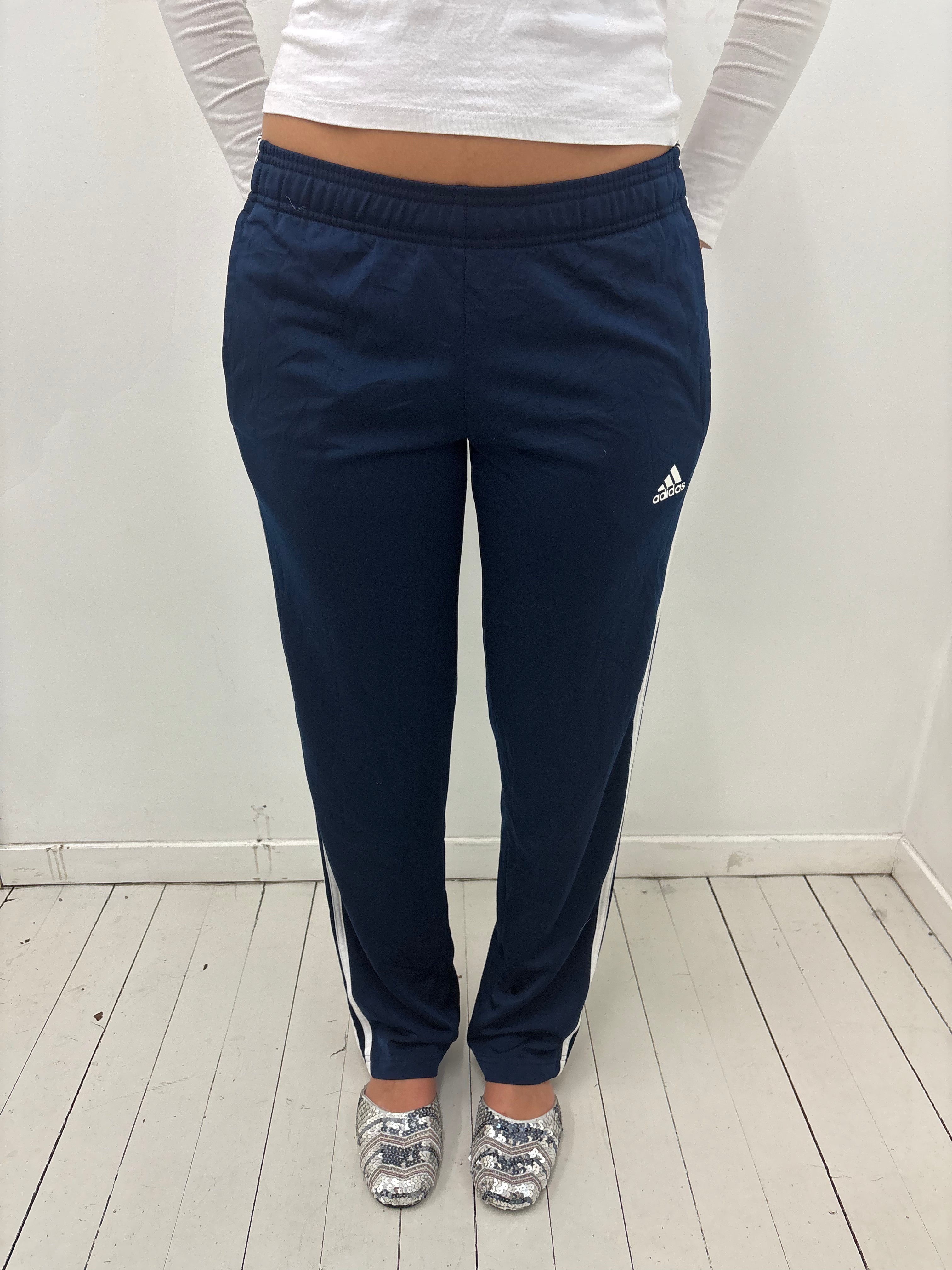 Y2K Navy Adidas Track Pants