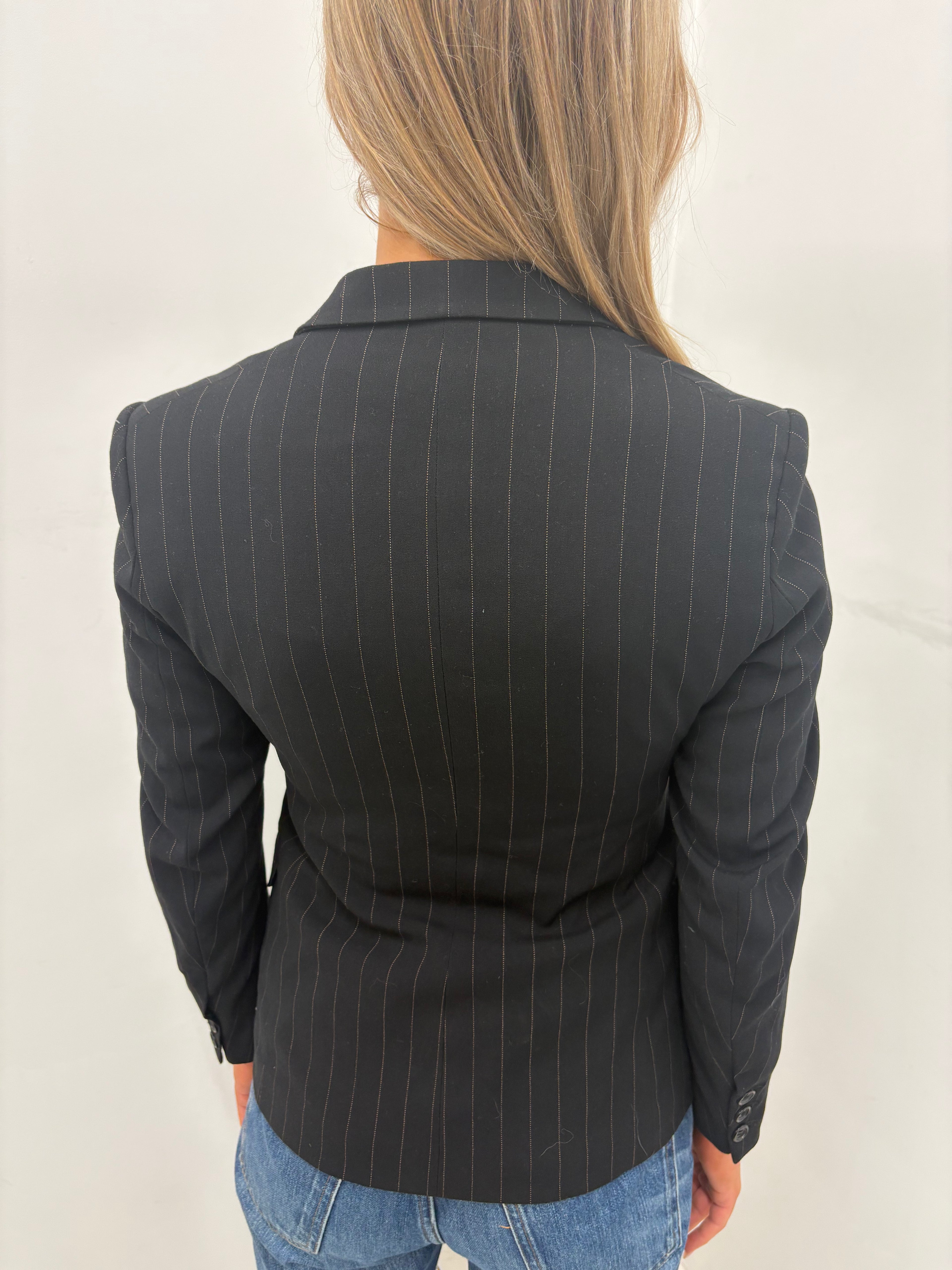 Pinstripe Y2K Tailored Blazer