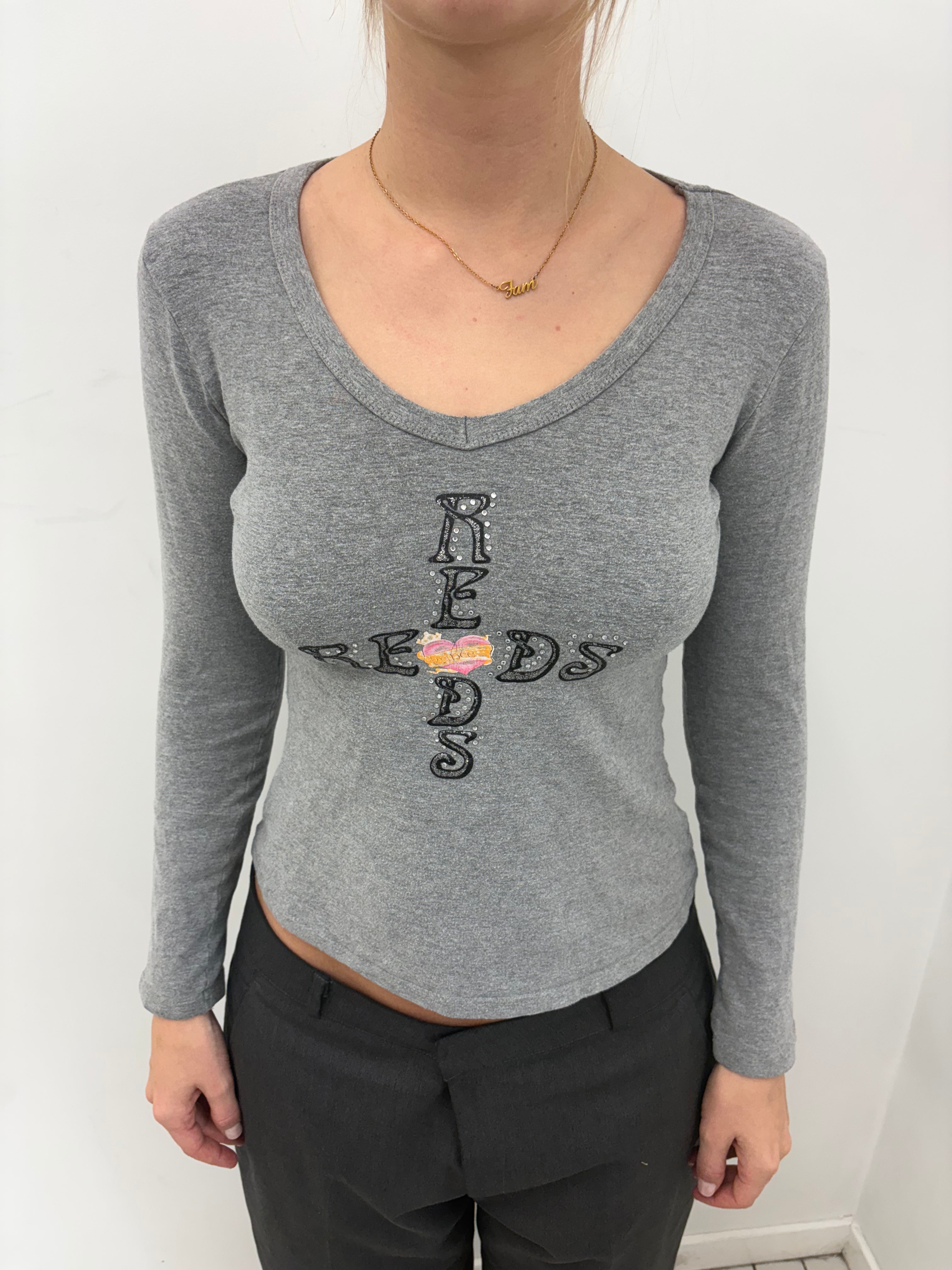 Y2K Graphic Long Sleeve Top