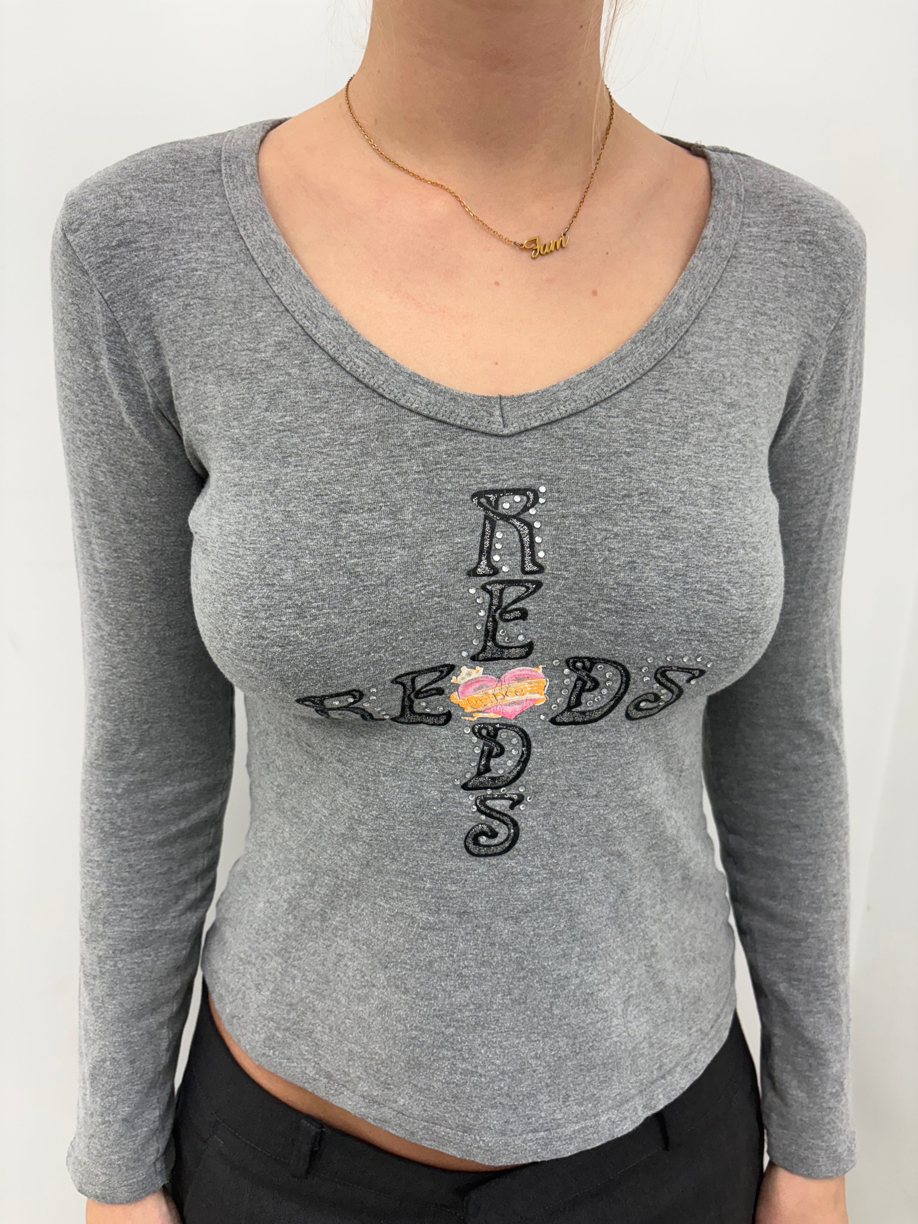 Y2K Graphic Long Sleeve Top