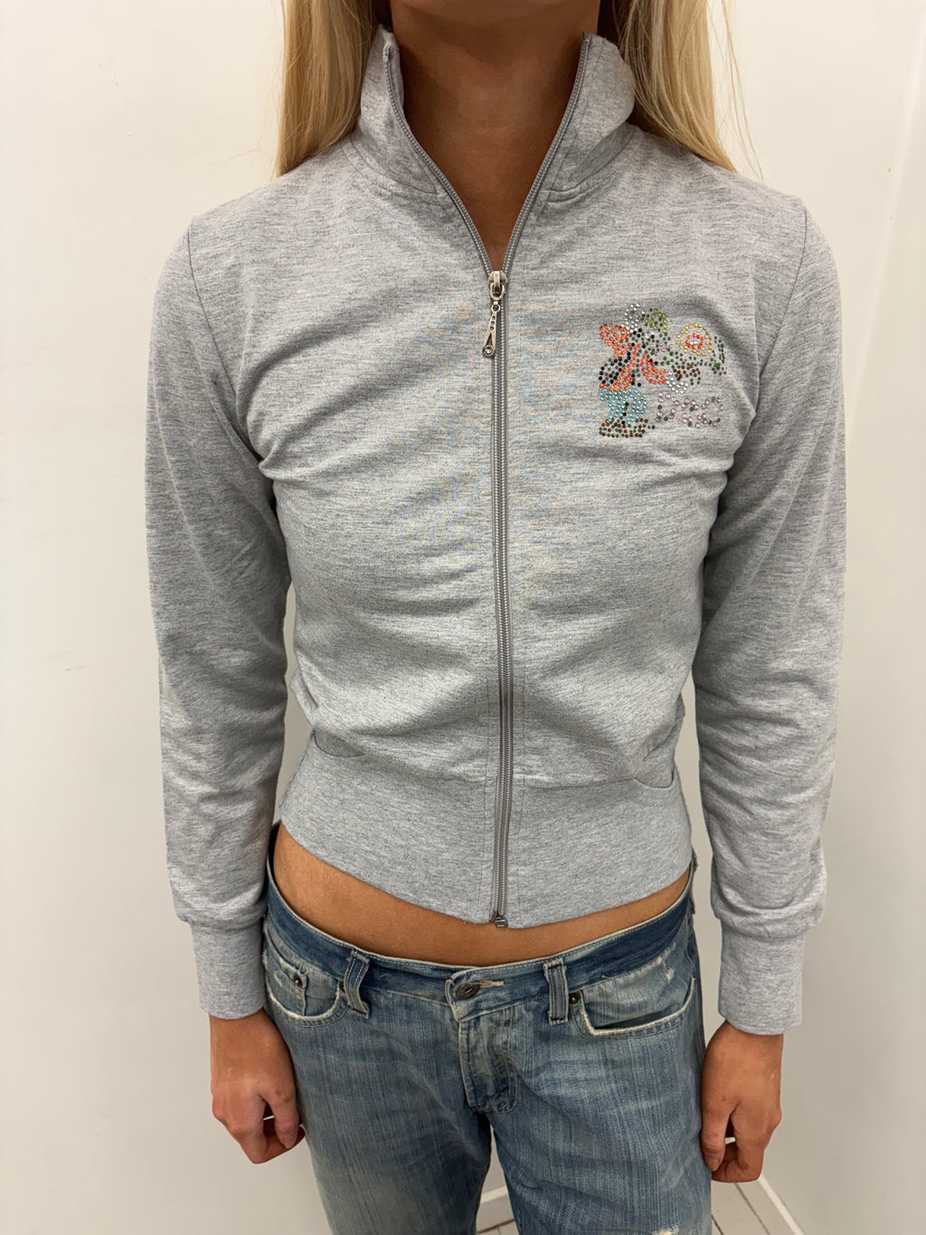 Y2K Rhinestone Fairy Zip-Up Jacket