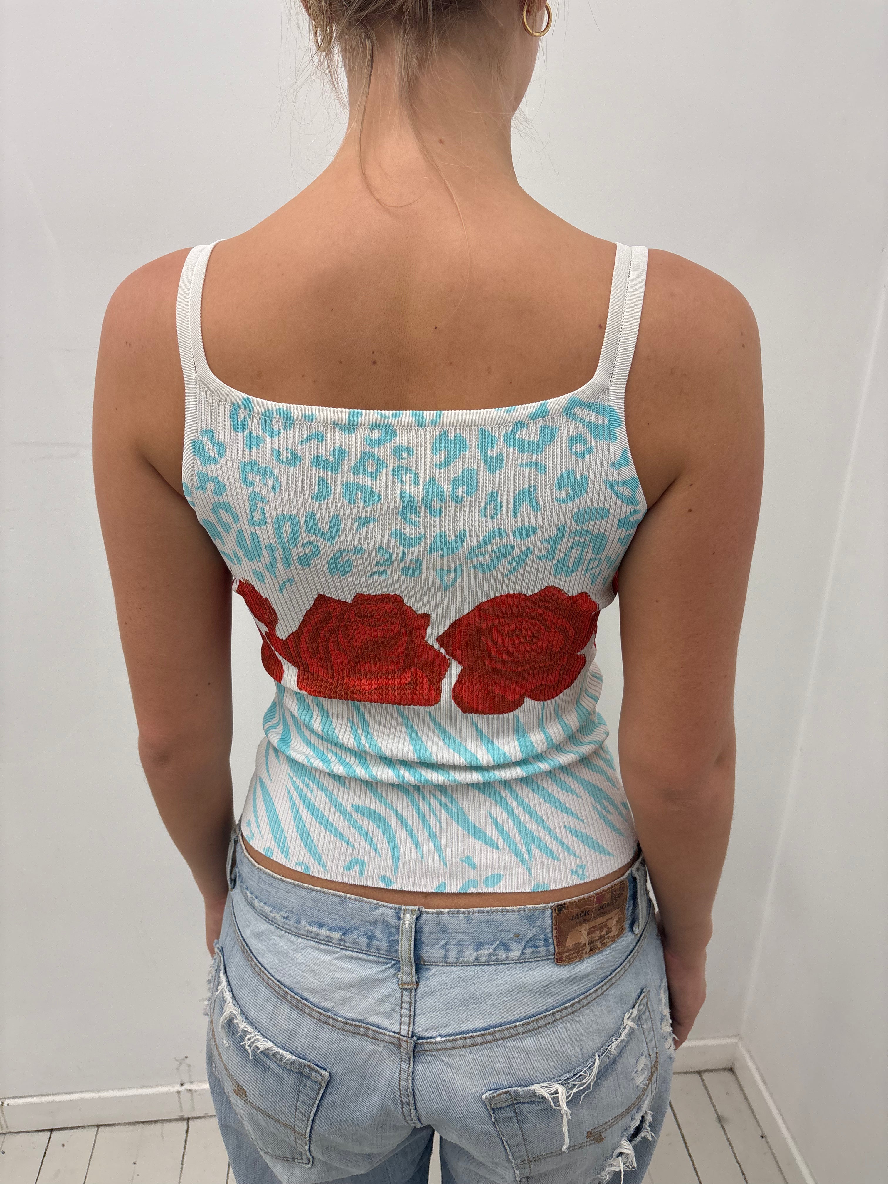 Y2K Beaded Lips Graphic Camisole