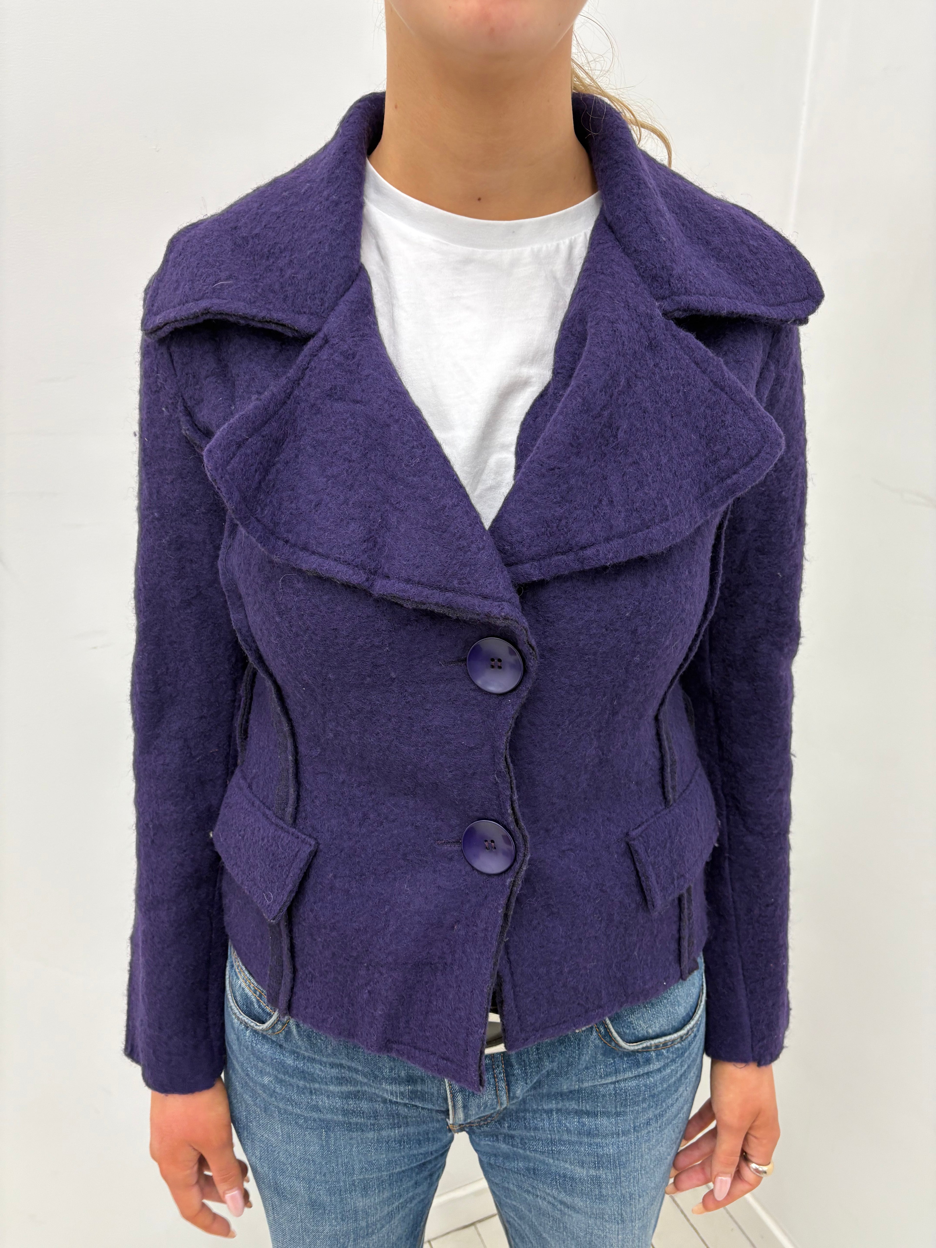 Plum Y2K Statement Blazer