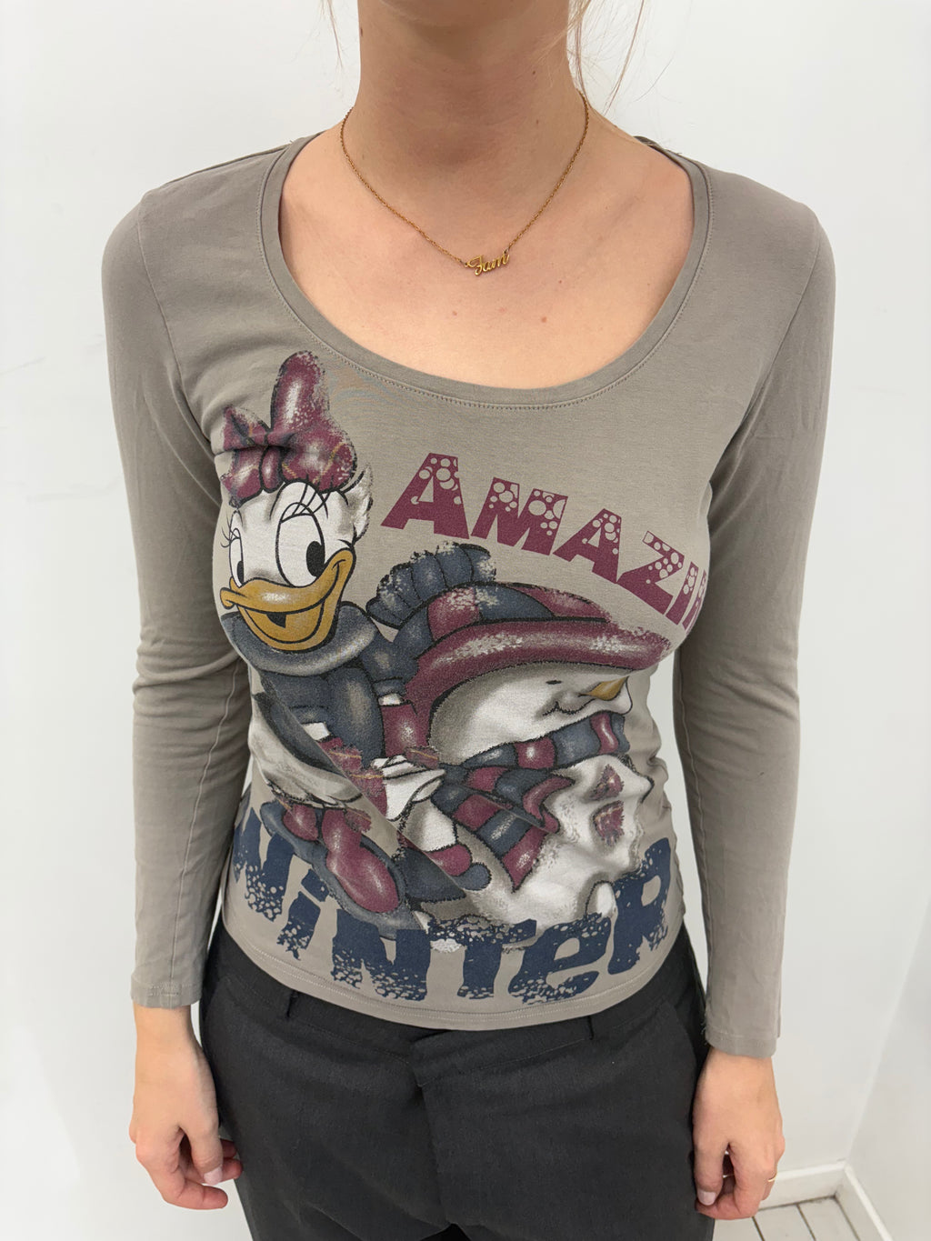 Y2K Daisy Duck Long Sleeve Top
