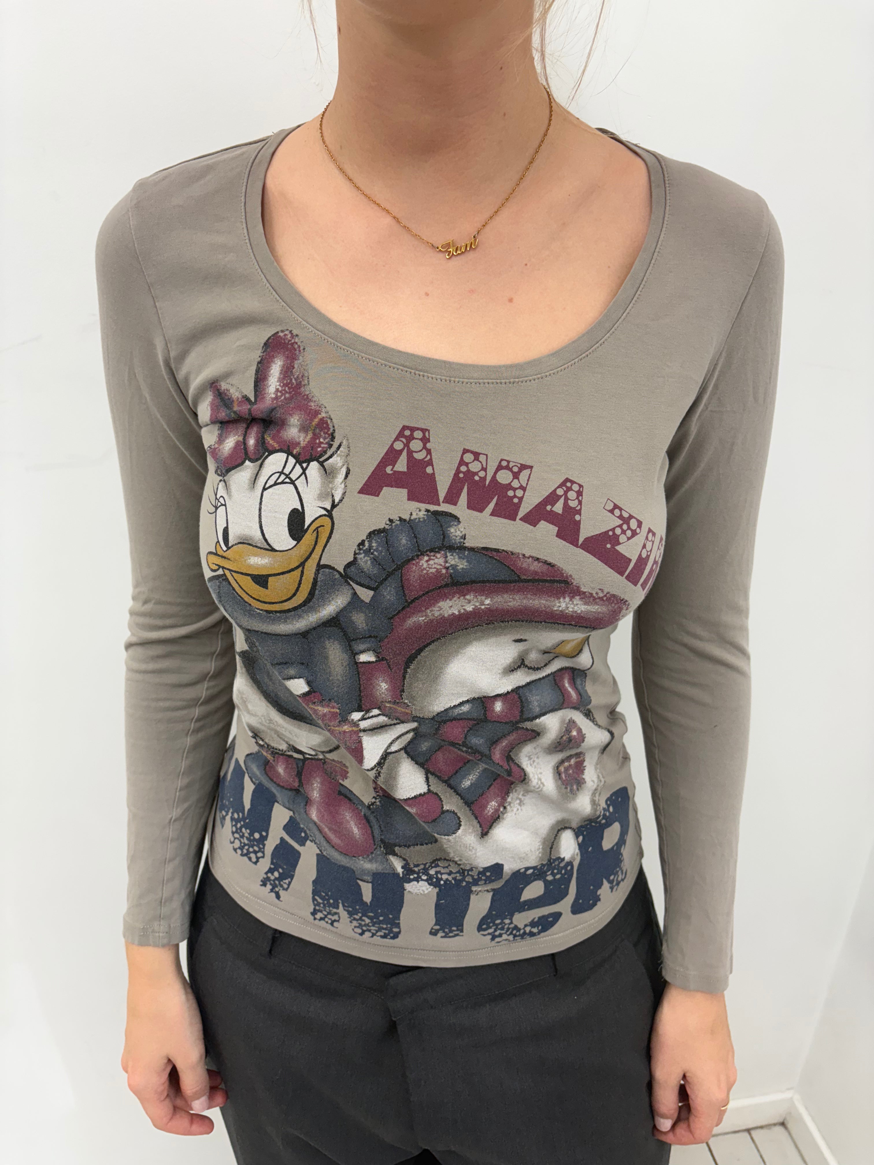 Y2K Daisy Duck Long Sleeve Top
