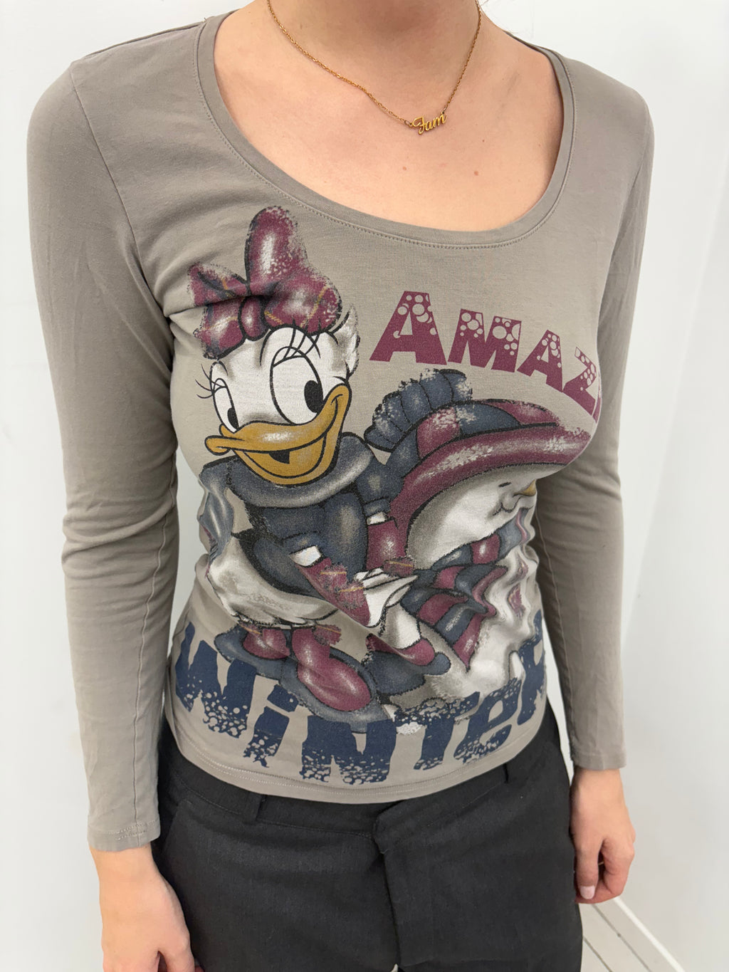 Y2K Daisy Duck Long Sleeve Top