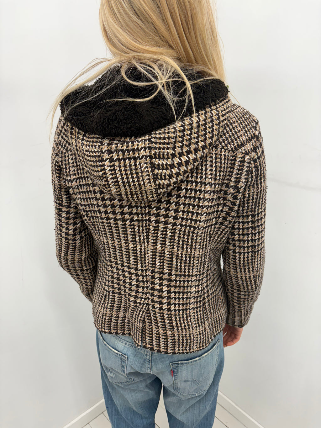 Brown Tweed Toggle Jacket