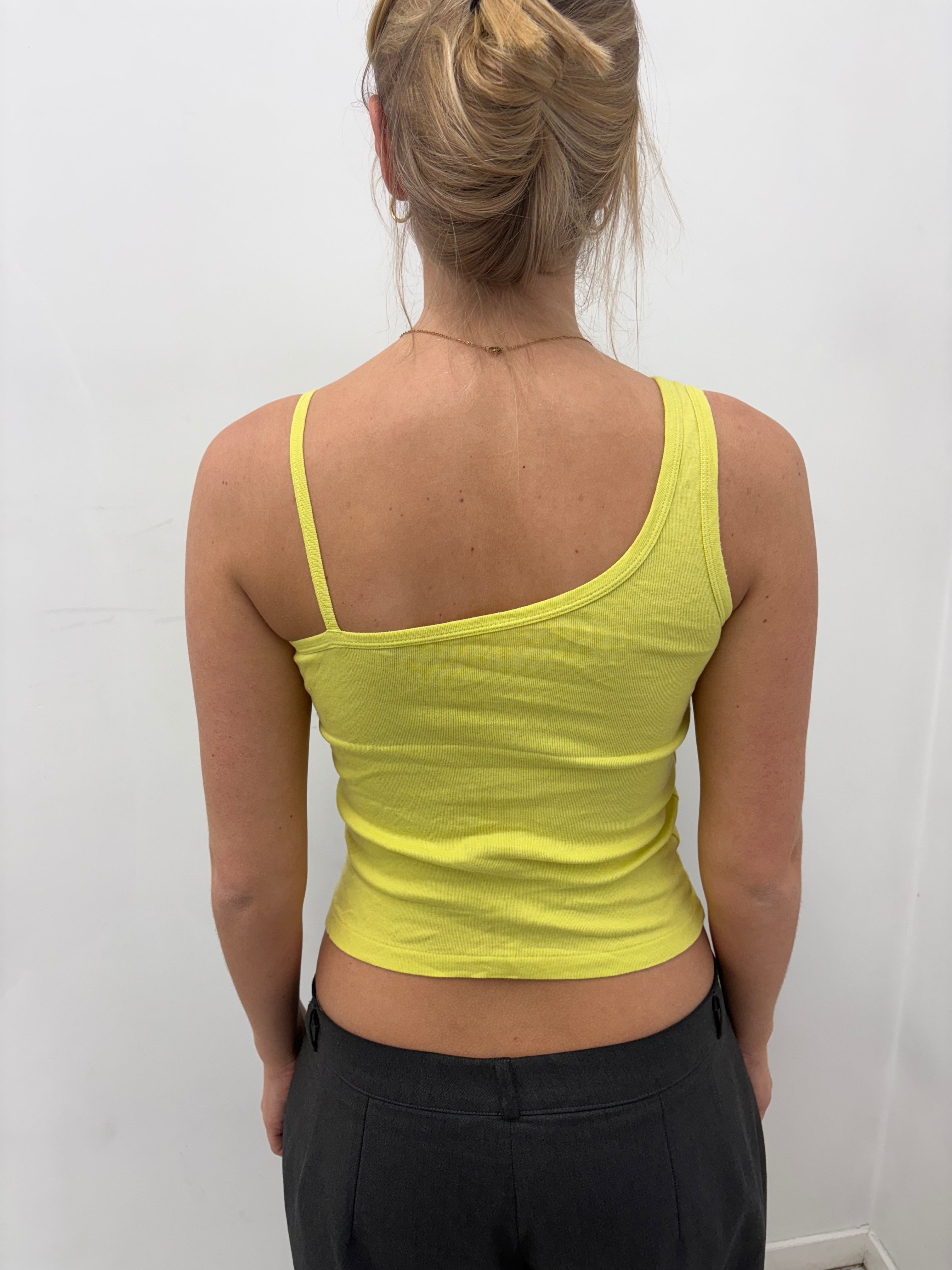 Y2K Asymmetrical Graphic Tank
