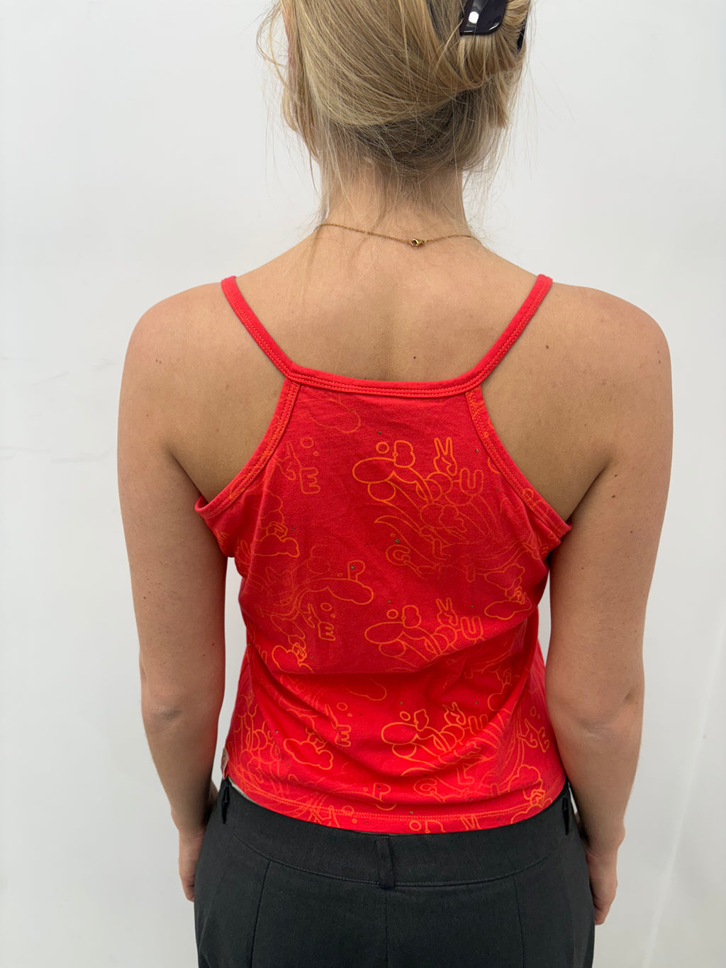 Nike Red Graphic Tank Top