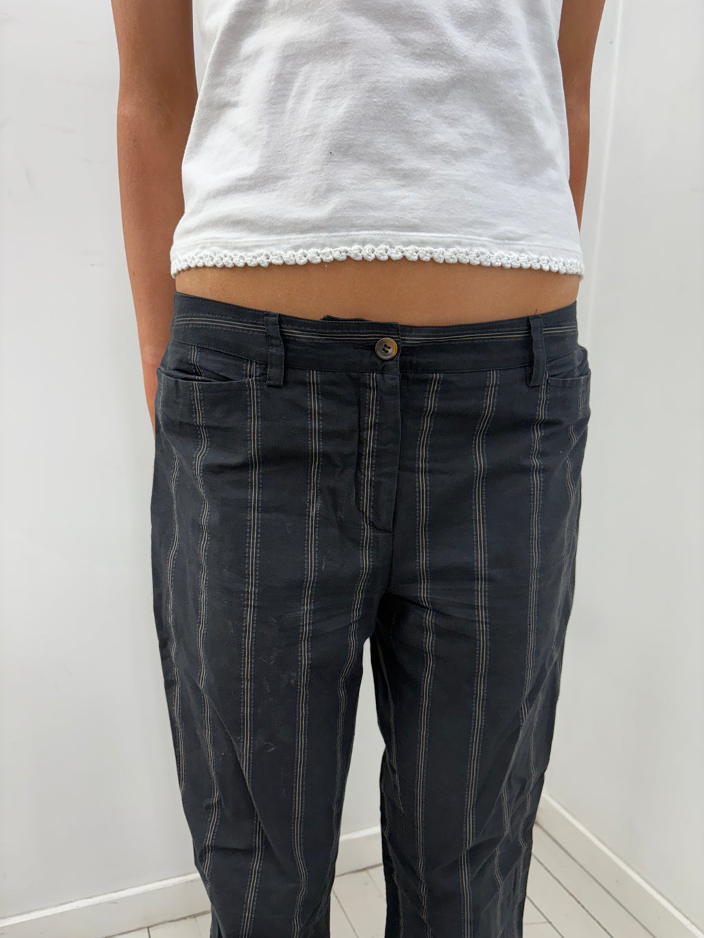 Y2K Dolce & Gabbana Pinstripe Pants