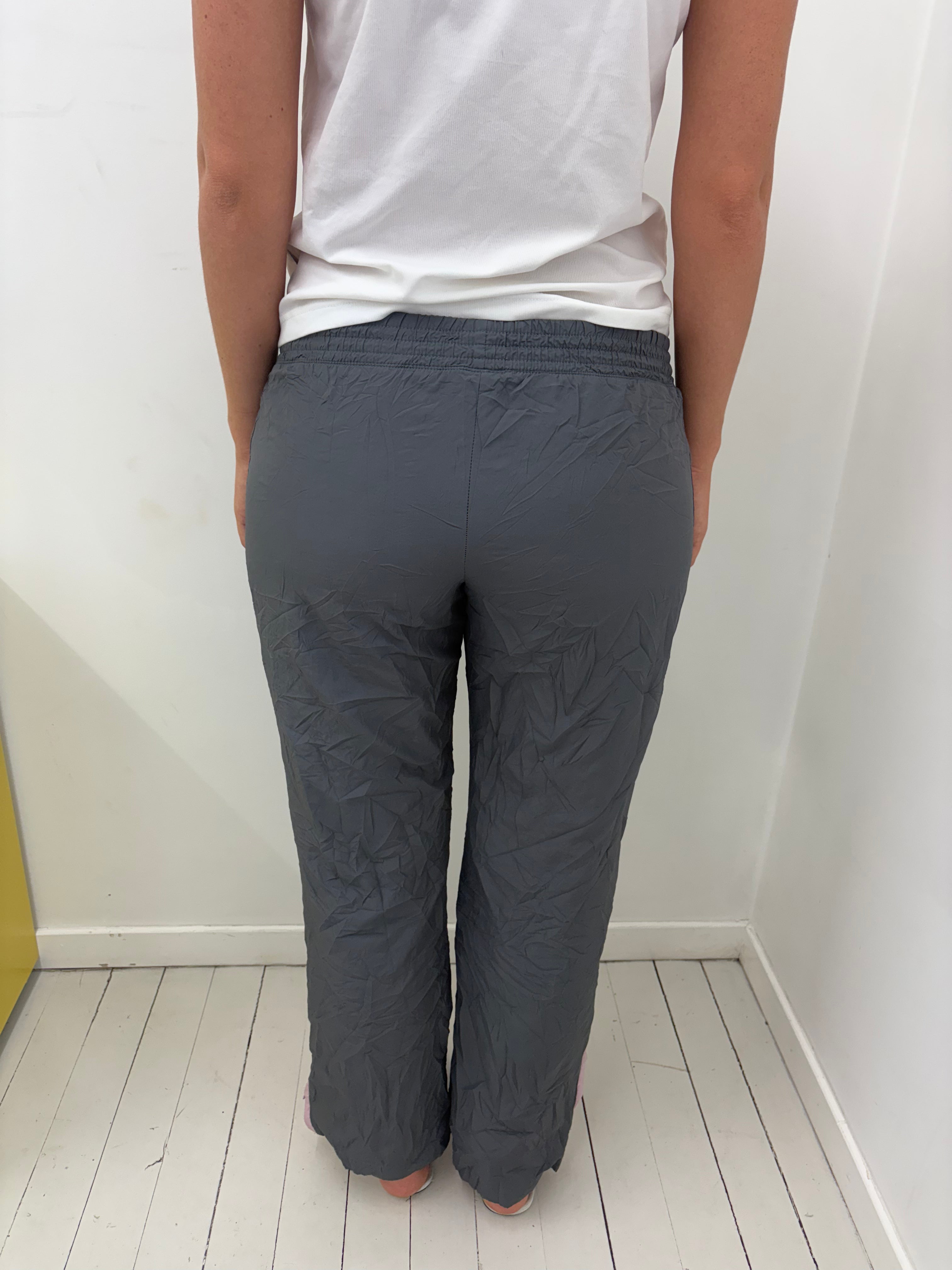 Vintage Nike Grey Pink Shell Track Pants Y2K
