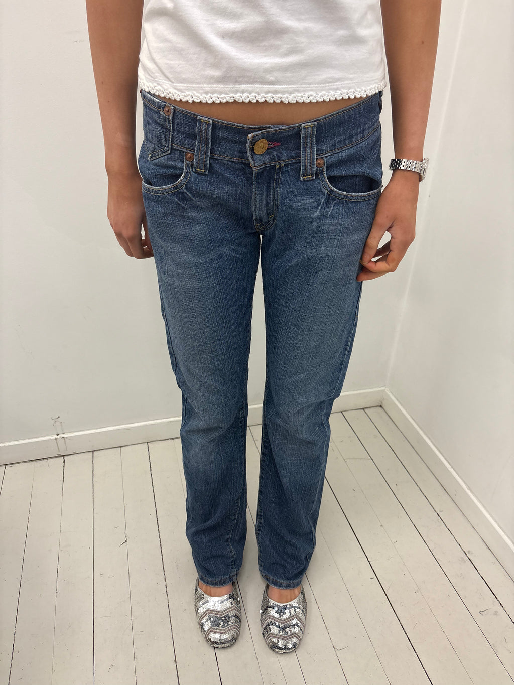 Levi’s 504 Low-Rise Straight Leg Jeans