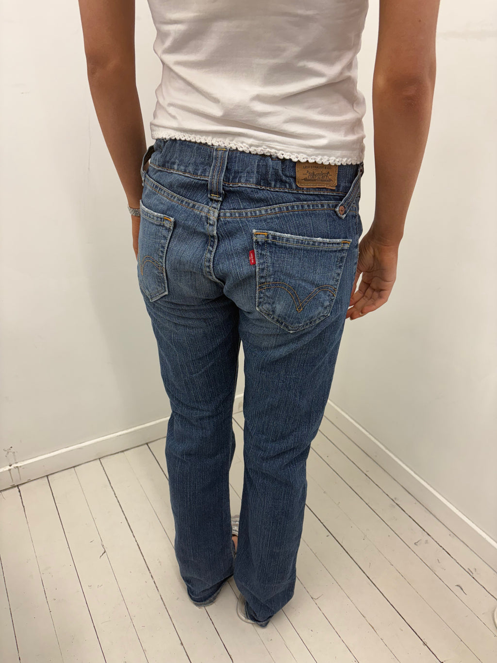 Levi’s 504 Low-Rise Straight Leg Jeans
