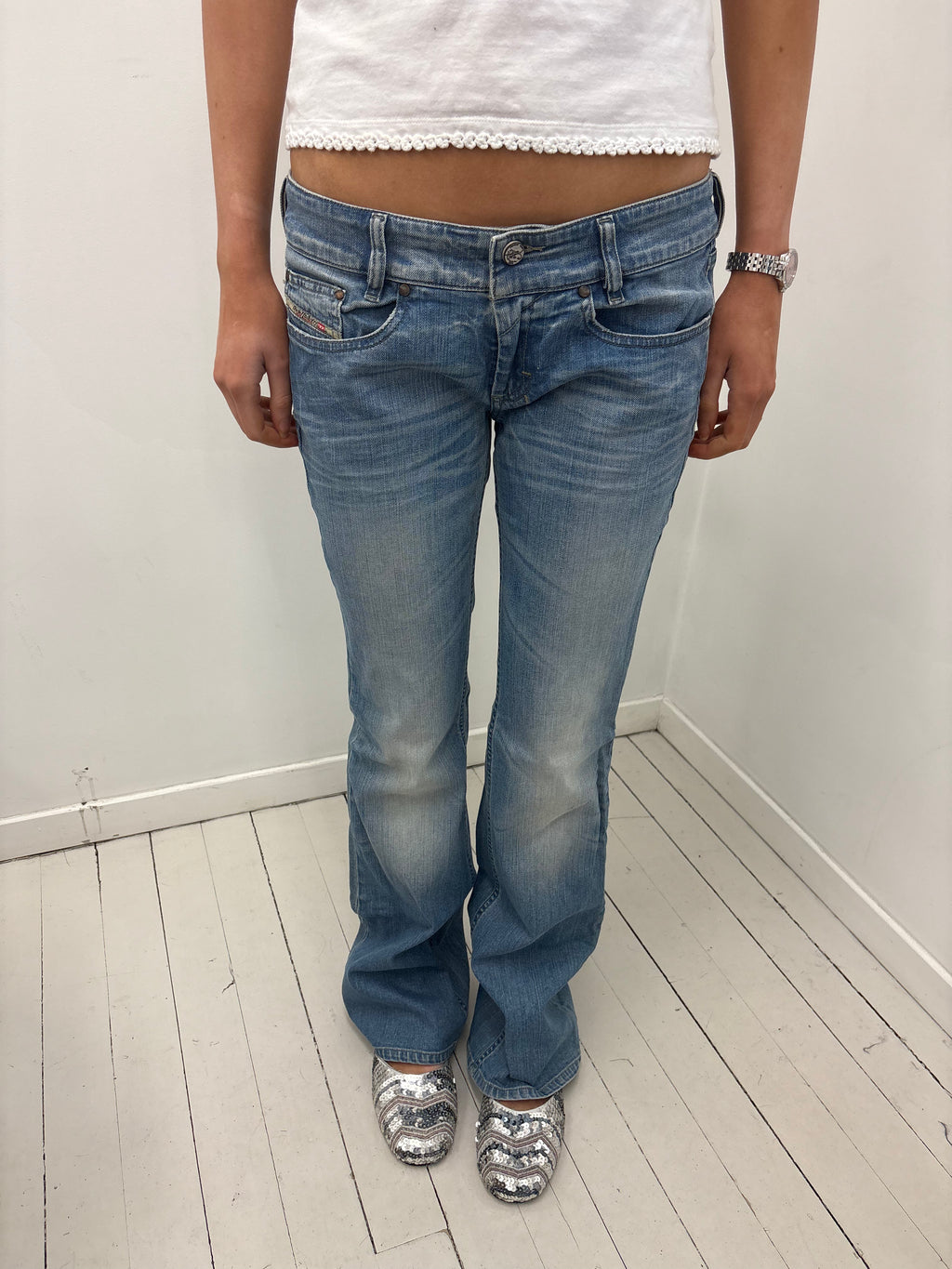 Diesel Low Rise Bootcut Jeans