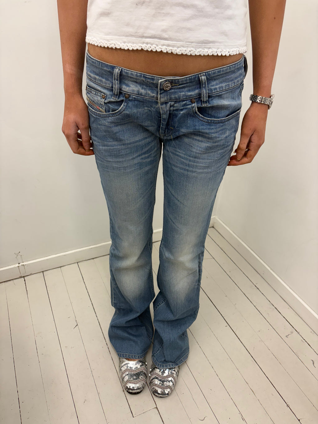 Diesel Low Rise Bootcut Jeans