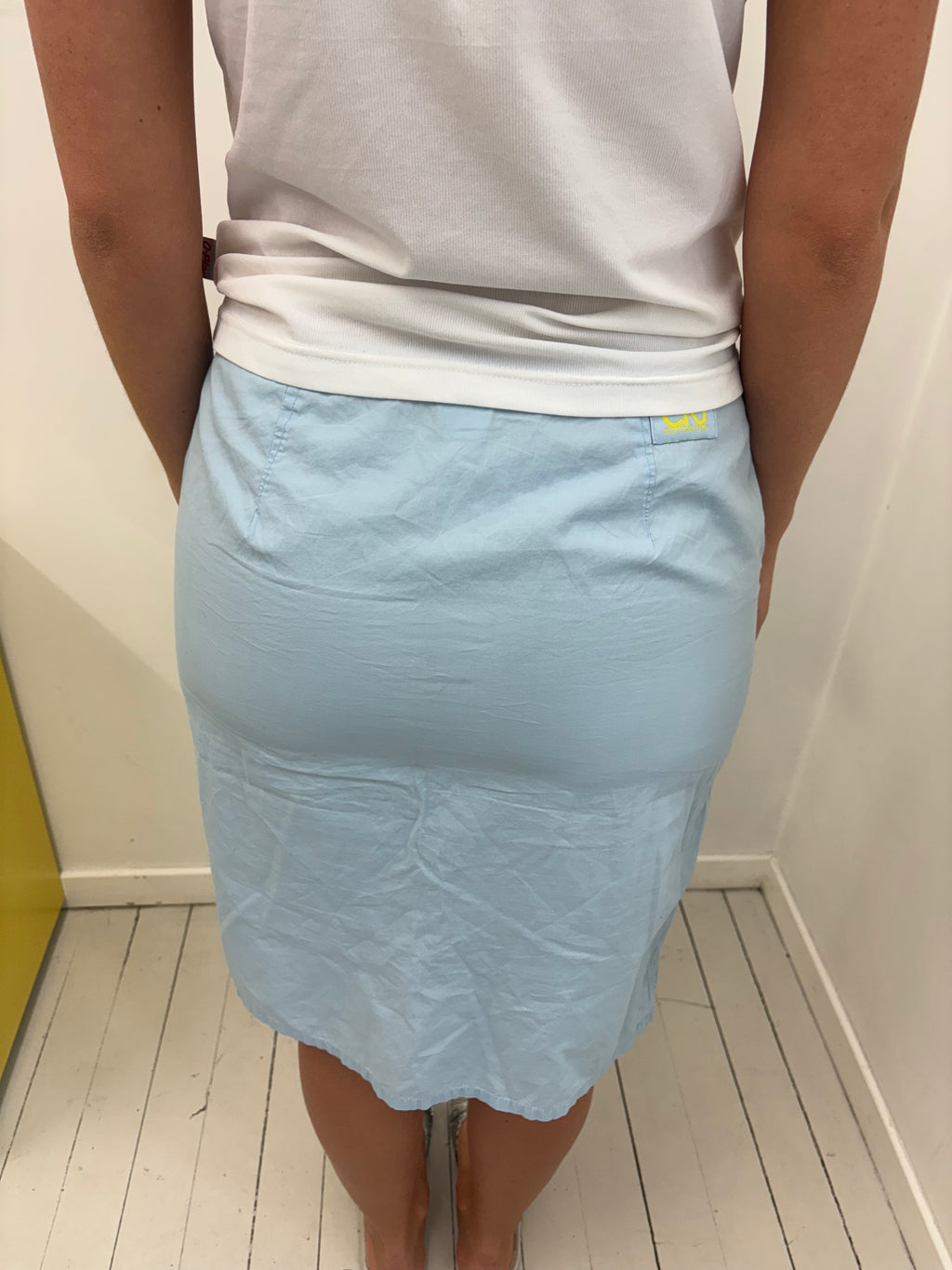 Vintage Calvin Klein Baby Blue Pencil Skirt Y2K