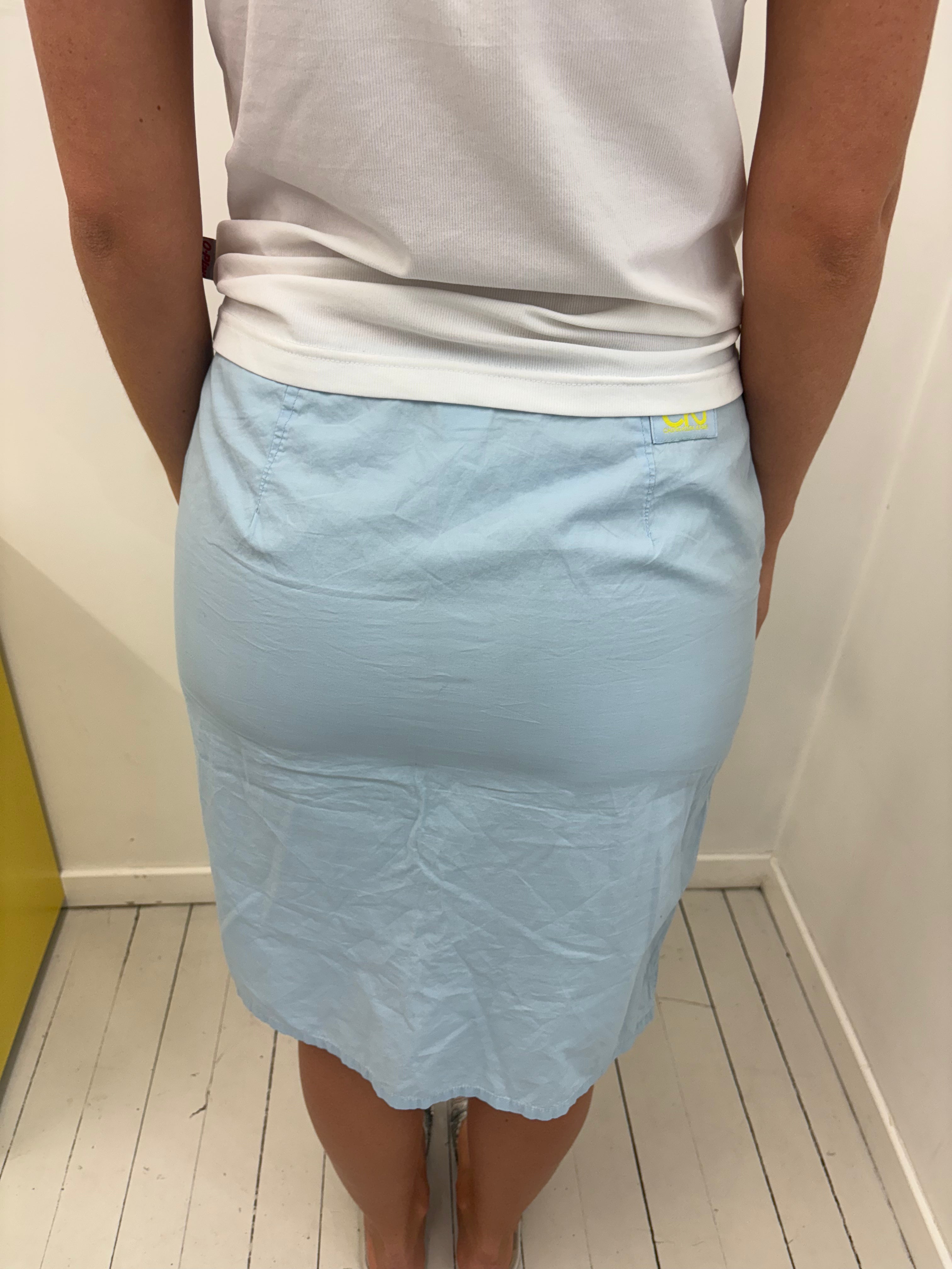 Vintage Calvin Klein Baby Blue Pencil Skirt Y2K