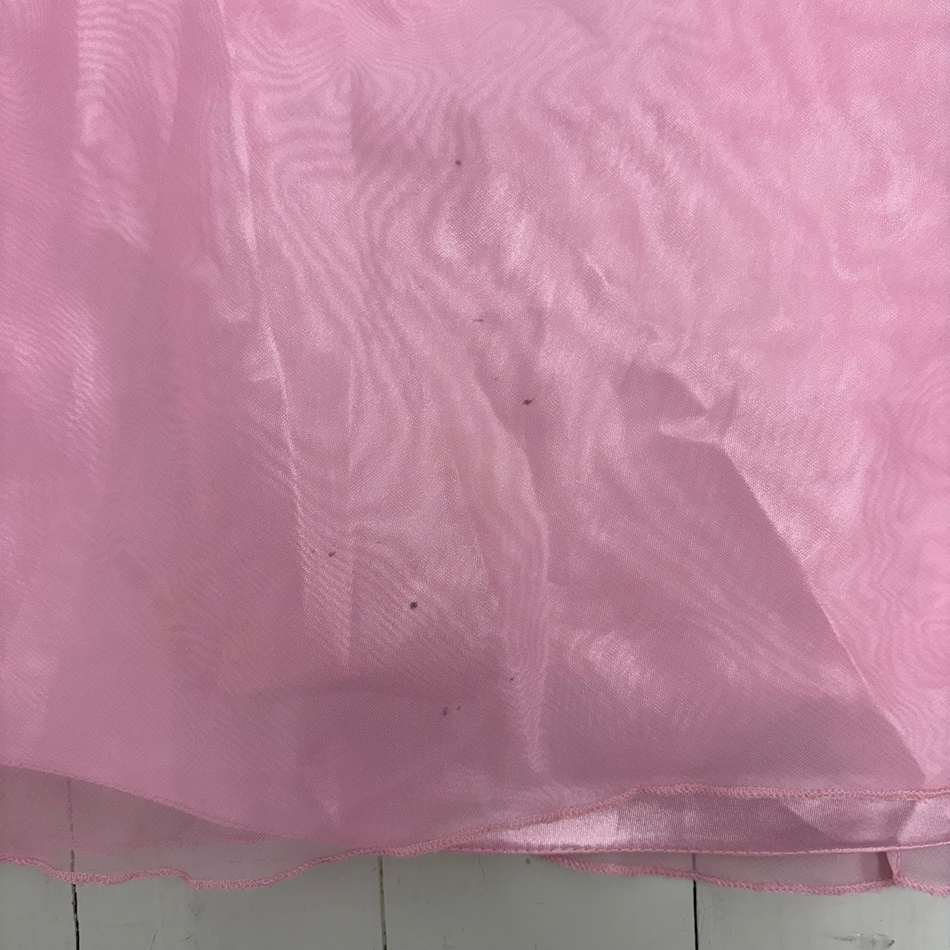 Y2K Pink Sheer Floral Top