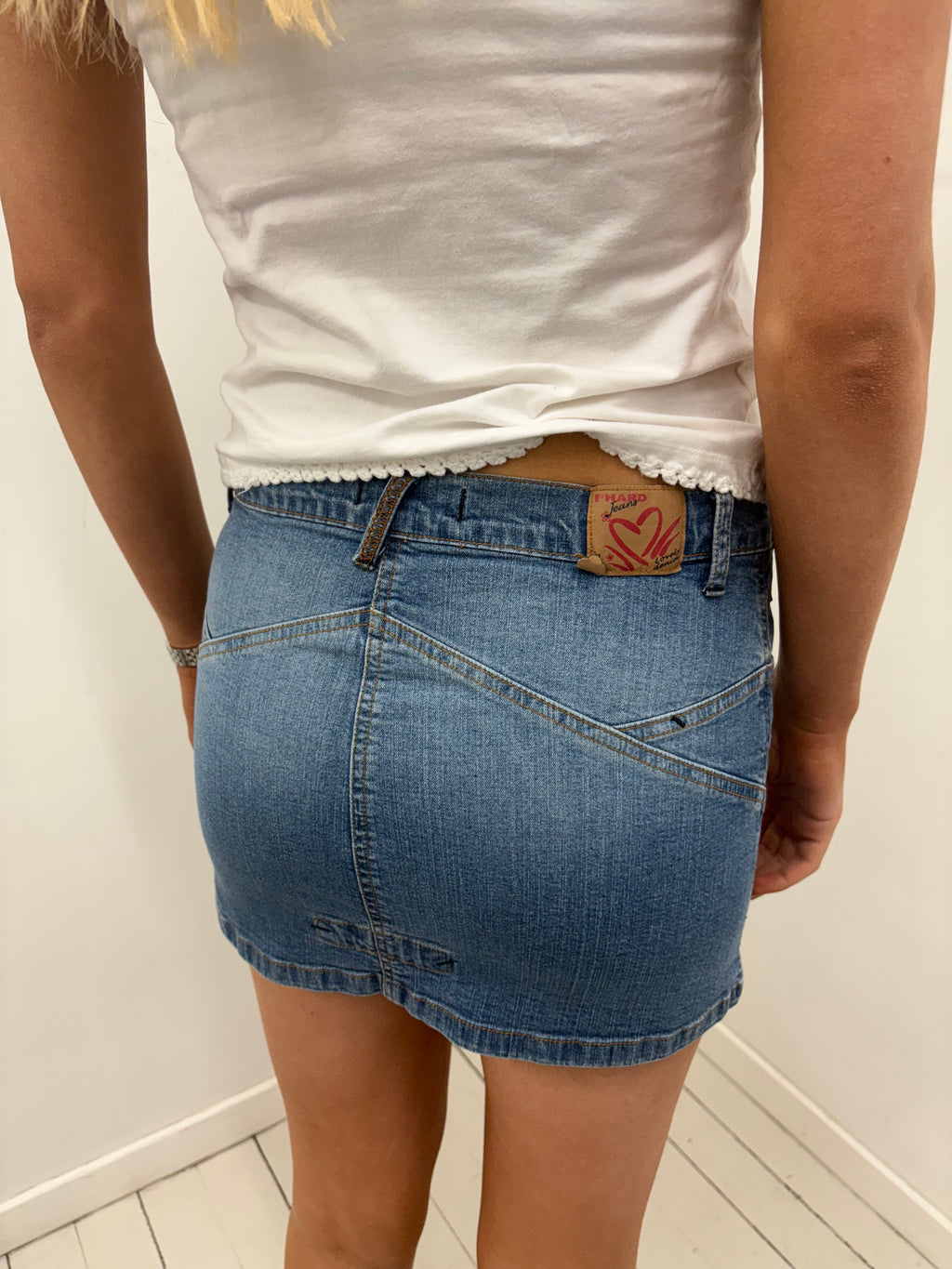 Y2K Low Rise Denim Mini Skirt