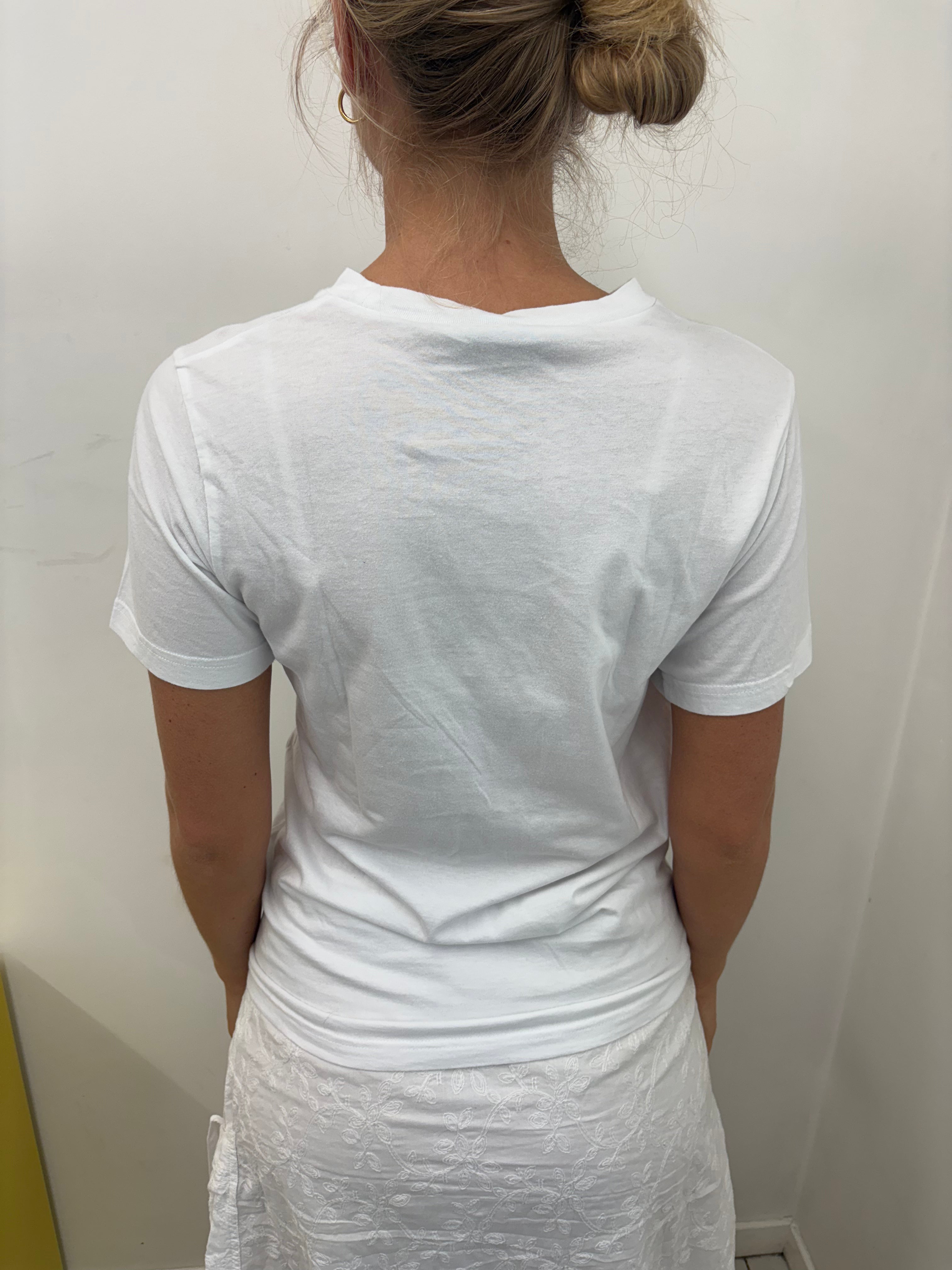 White Football Number 10 Graphic Tee Vintage Y2K